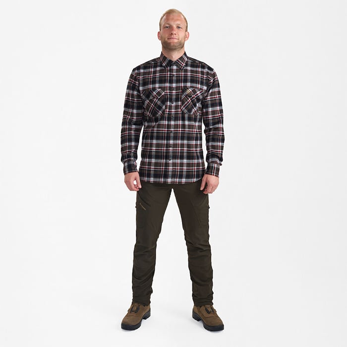 DEERHUNTER Nathan Kahverengi Kareli Gömlek 41/42