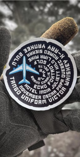 Havacılık Fonetik Alfabe Patch/Peç/Arma (8.7cm)