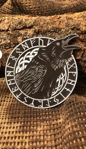 Nordic Raven Patch/Peç/Arma (9,5 x 8,1cm)