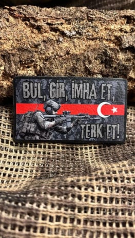 Özel Kuvvet Patch/Peç/Arma (8 x 4,5cm)