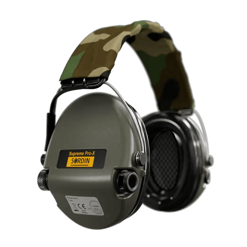 Sordin Supreme Pro-X CAMO PVC Bantlı Profesyonel Atış Kulaklığı