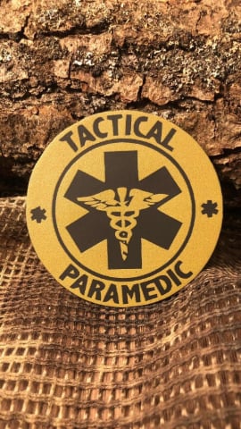 Tactical Paramedic Desert Patch/Peç/Arma (6,5cm)
