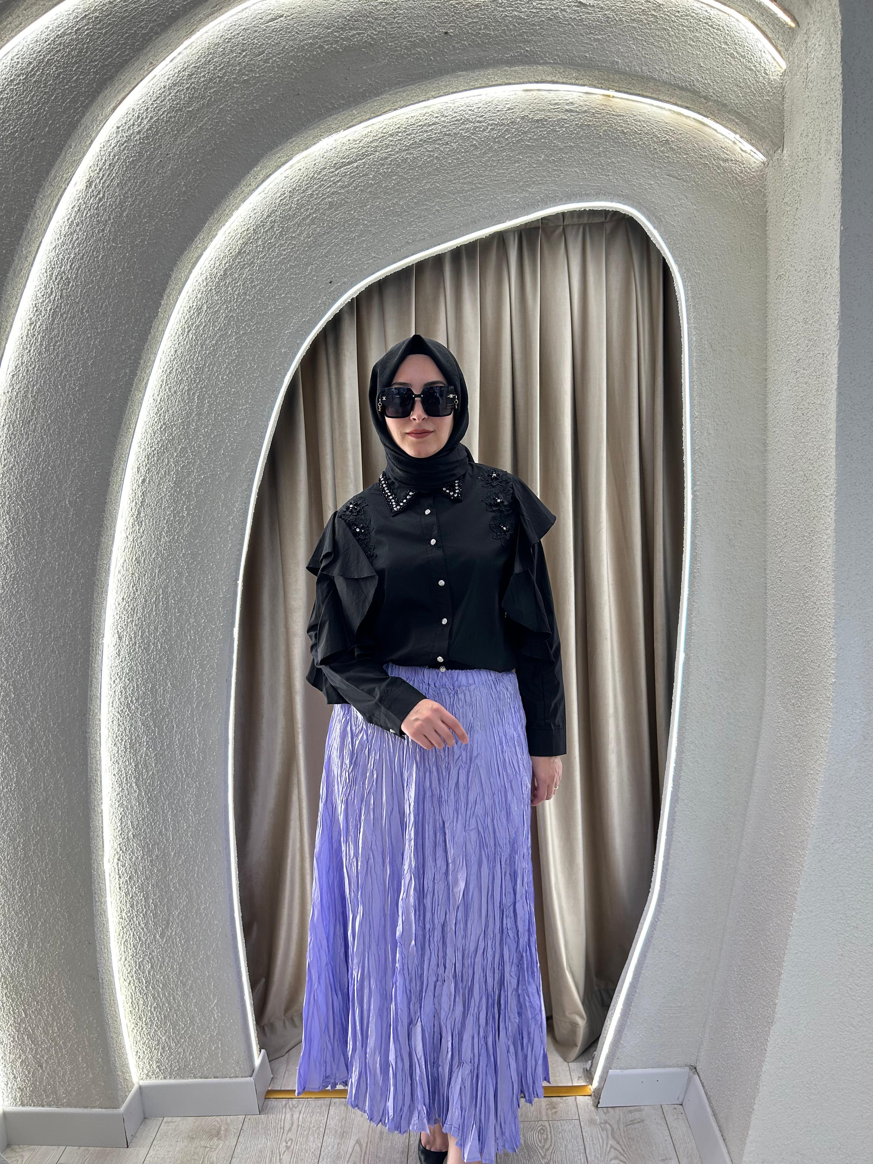 İthal Kırışık Etek