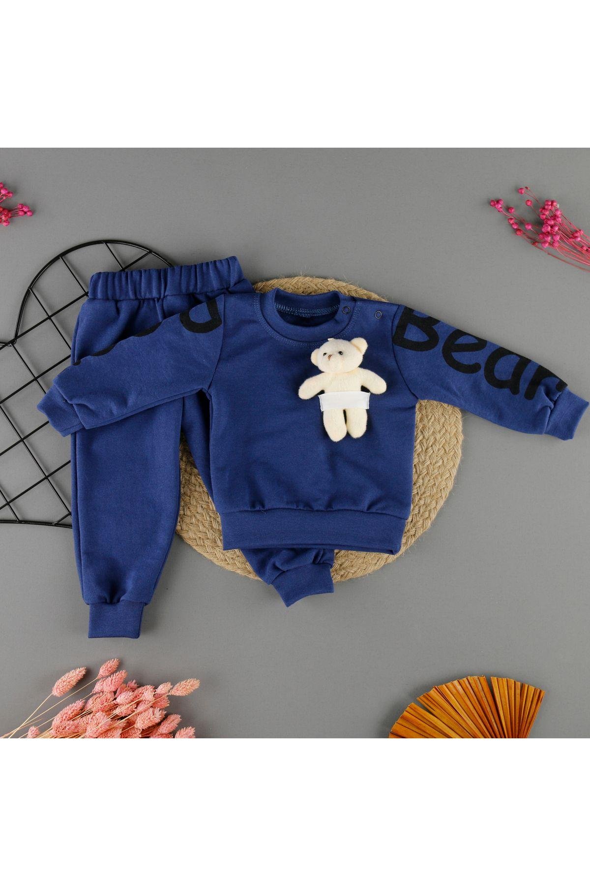 Ayıcık Detaylı Mevsimlik 2'Li Unisex Takım