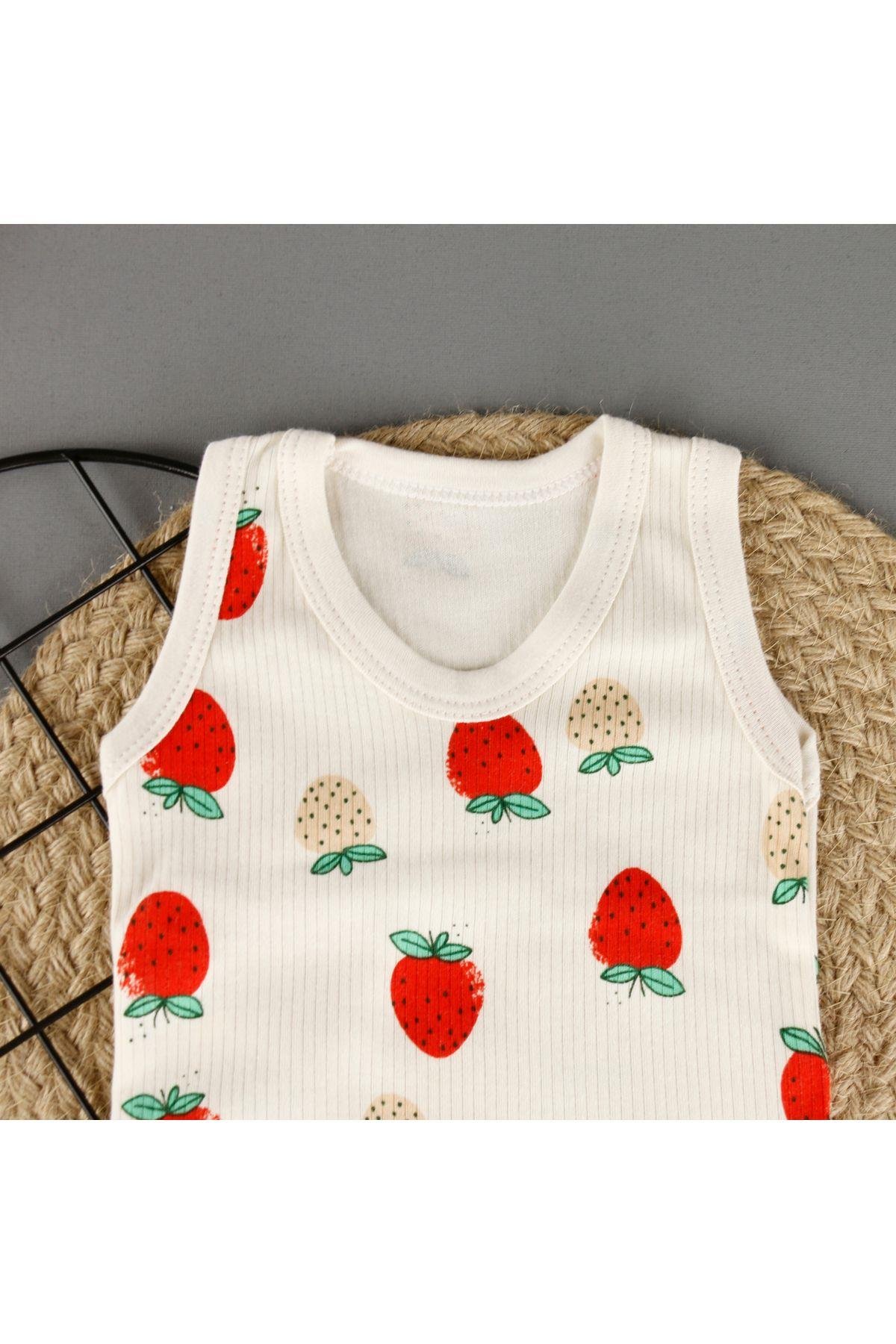 Çilek Askılı Unisex Badi