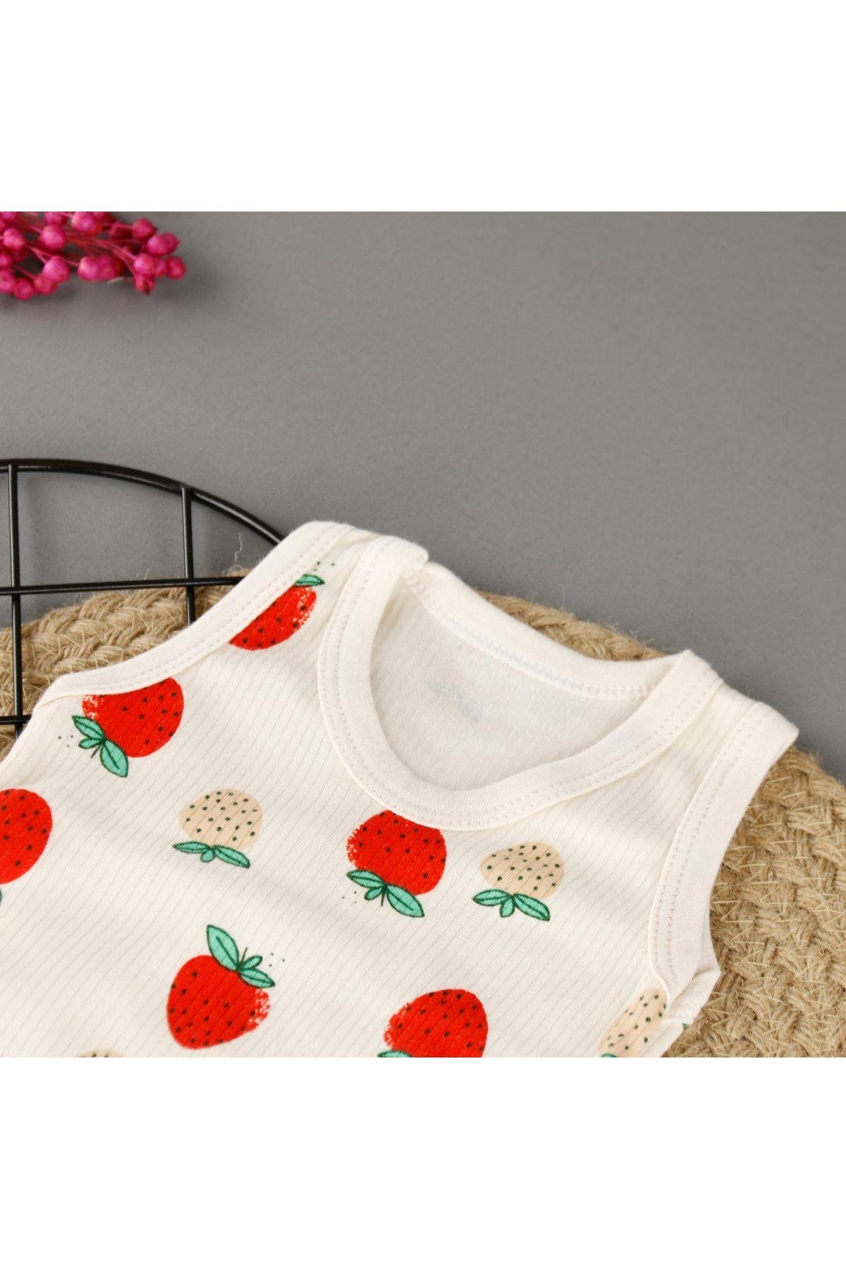 Çilek Askılı Unisex Badi