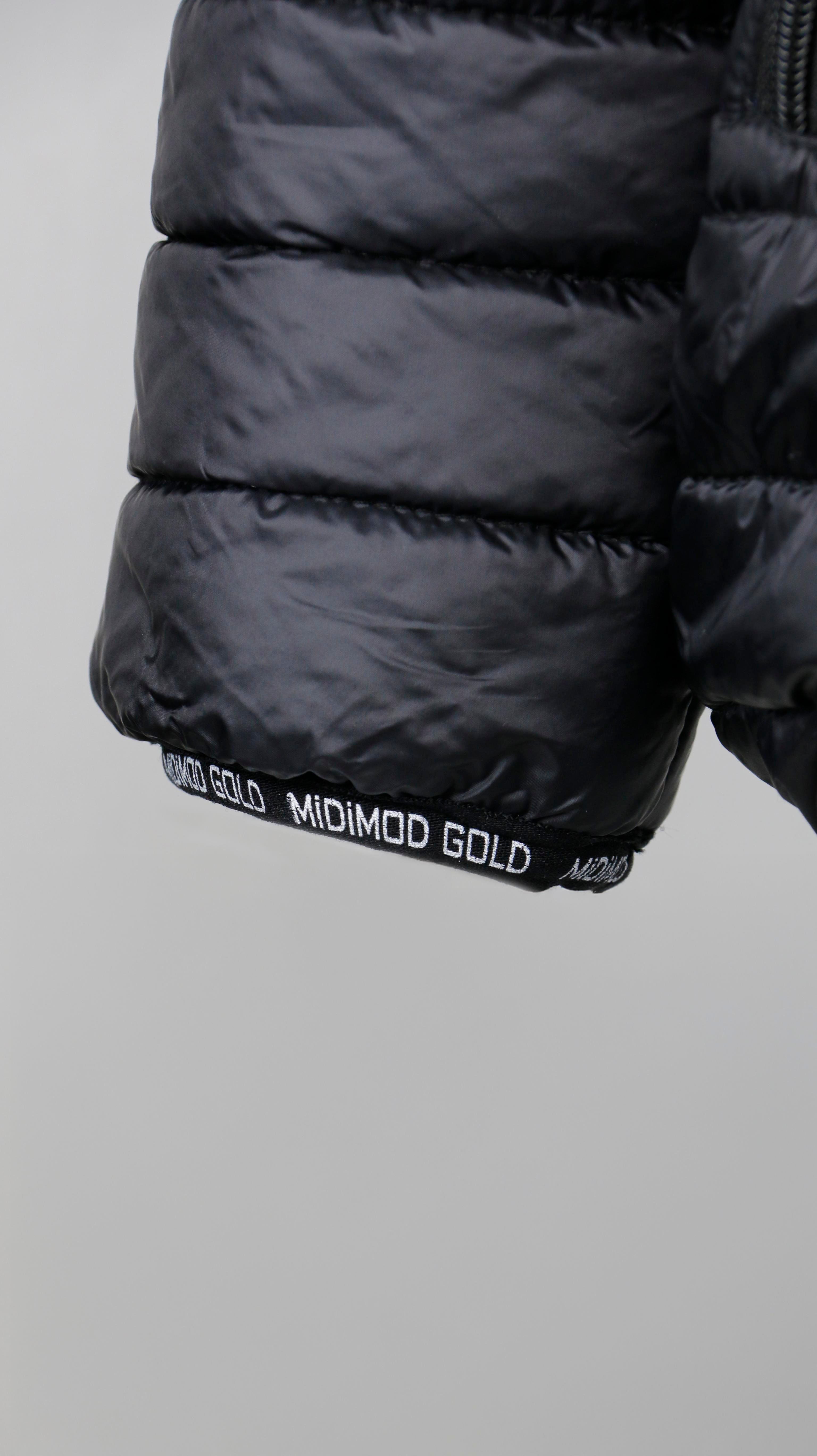 Kapitone  Desen Gögüs Fermuarlı Cepli Unisex Mont