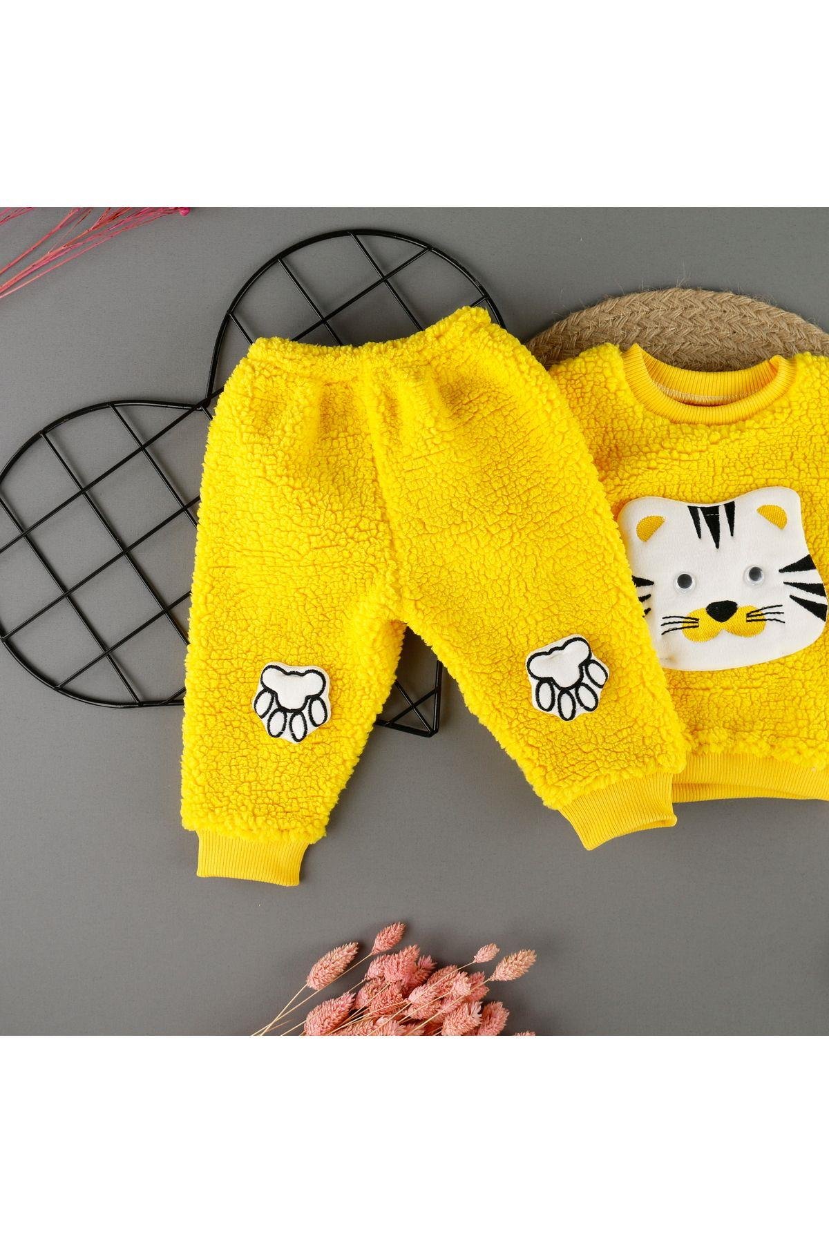 Kedi Detaylı Welsoft 2'Li Unisex Takım
