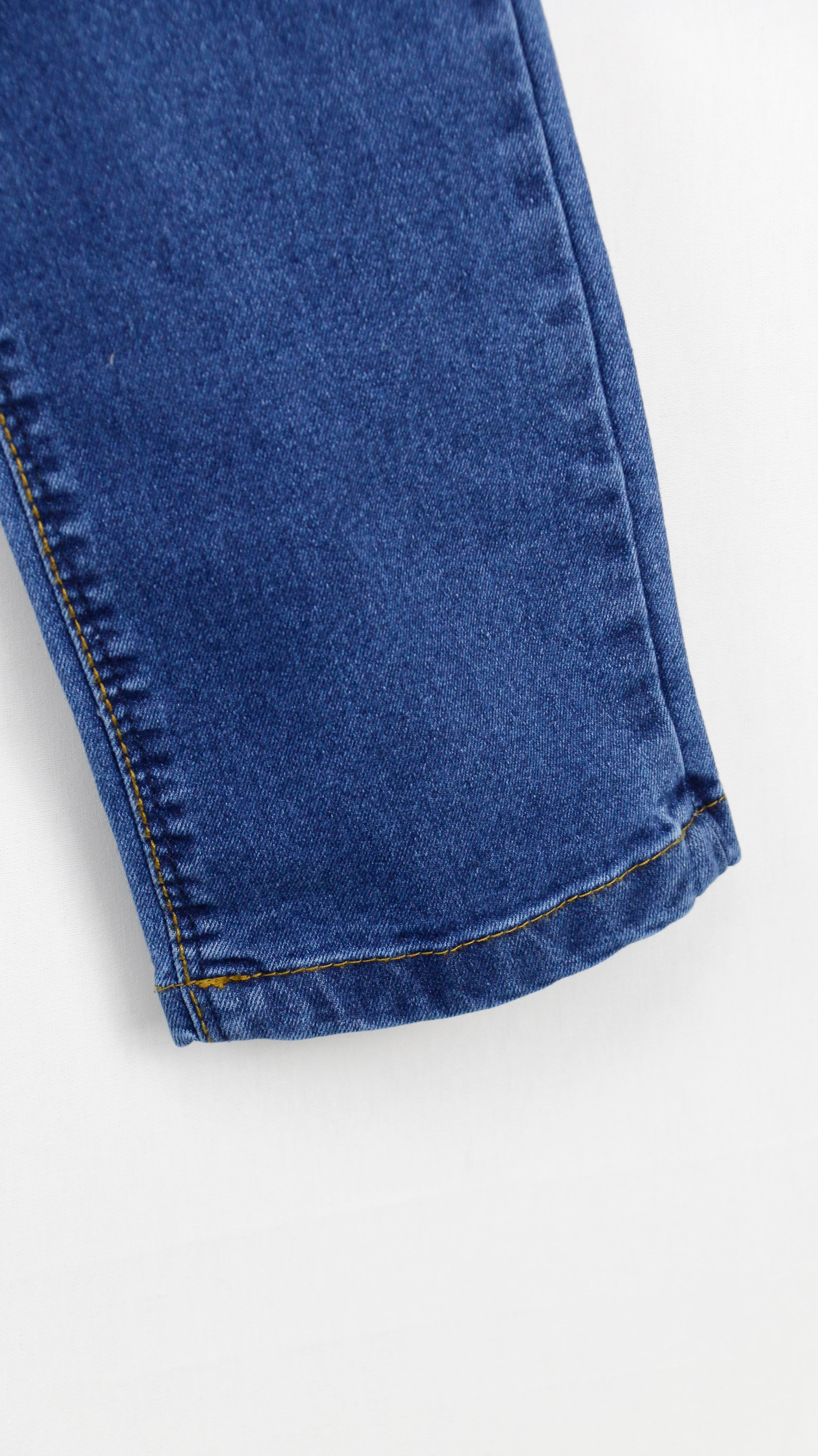 Likralı Taş Desen Erkek Çocuk Jean Pantolon