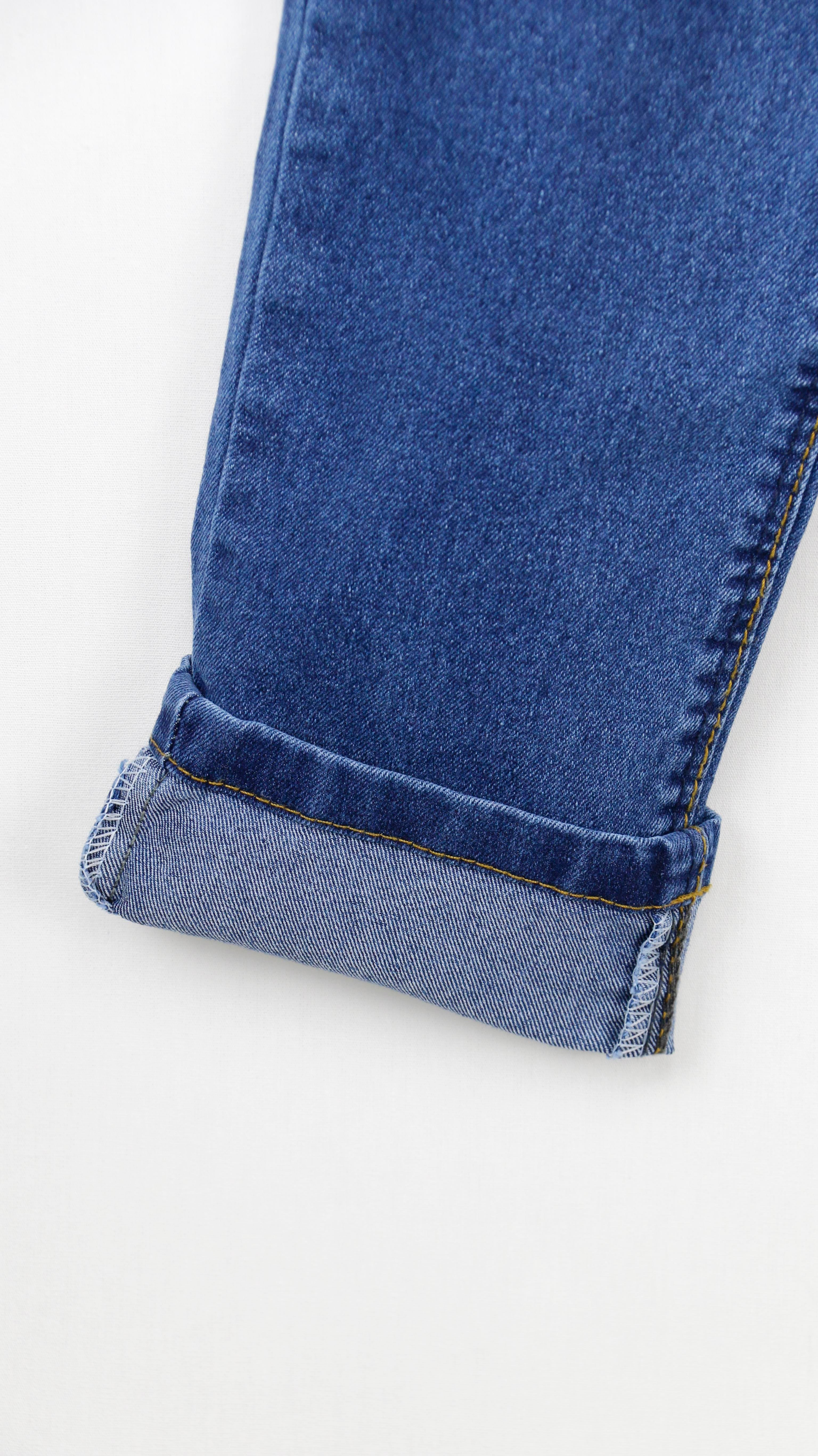 Likralı Taş Desen Erkek Çocuk Jean Pantolon