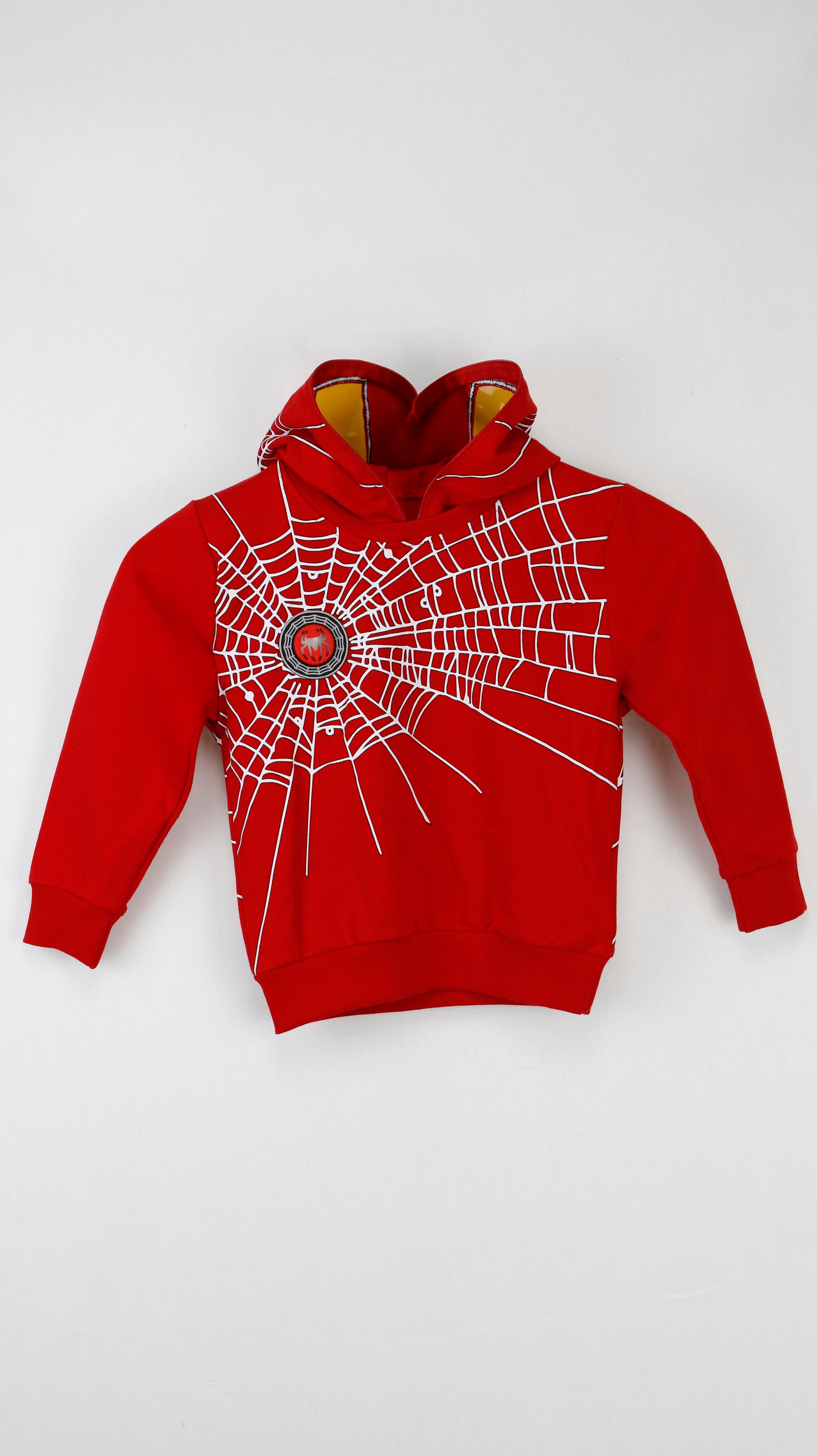 Spiderman Örümcek Adam Detaylı Kapüşonlu 2'Li Erkek Çocuk Takım