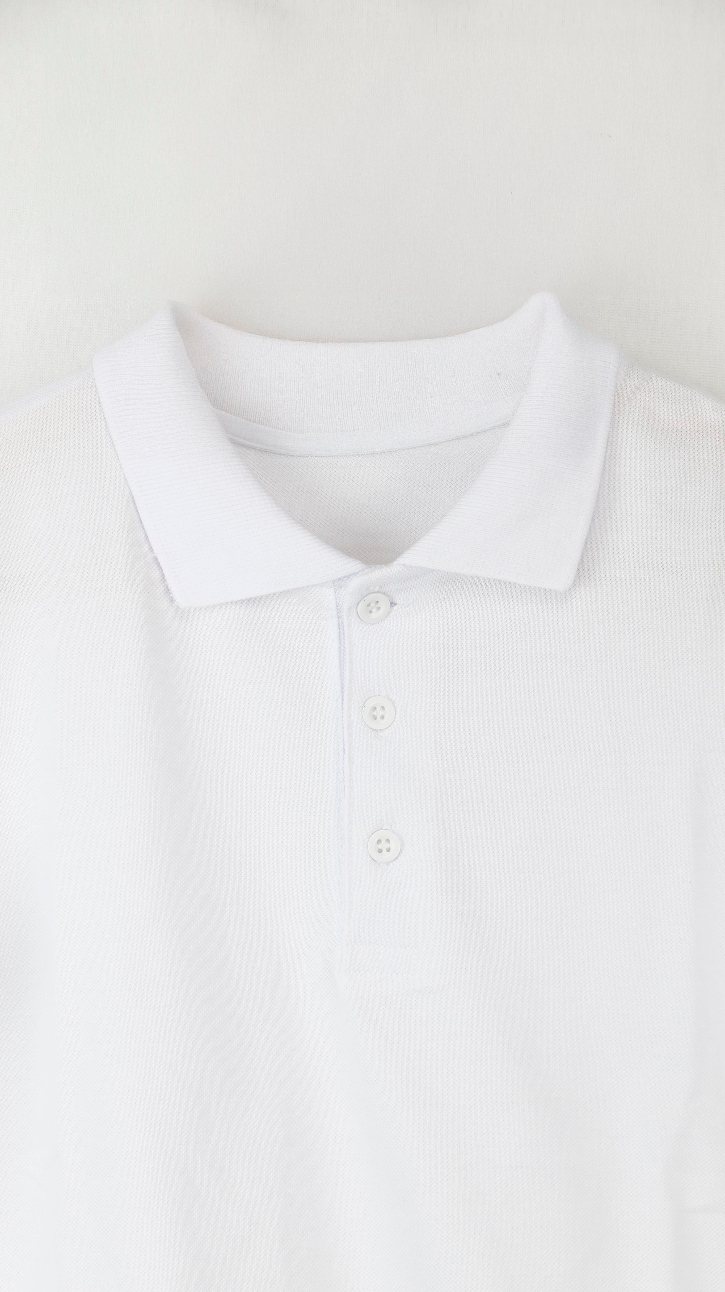 Uzun Kol Dügme Detaylı Polo Yaka Unisex Çocuk Okul Tişört