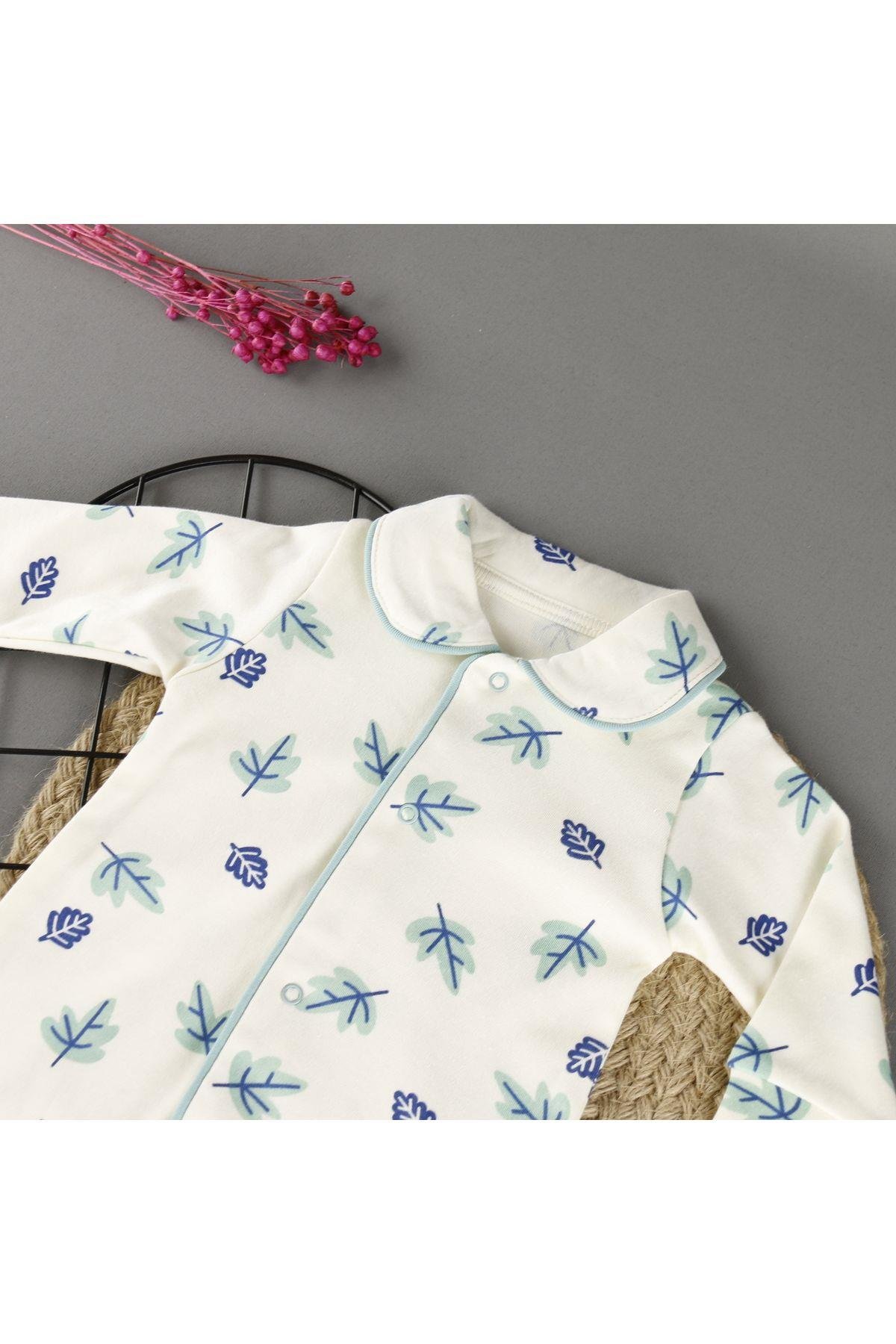 Yaprak Detaylı Çıtçıtlı Unisex Tulum