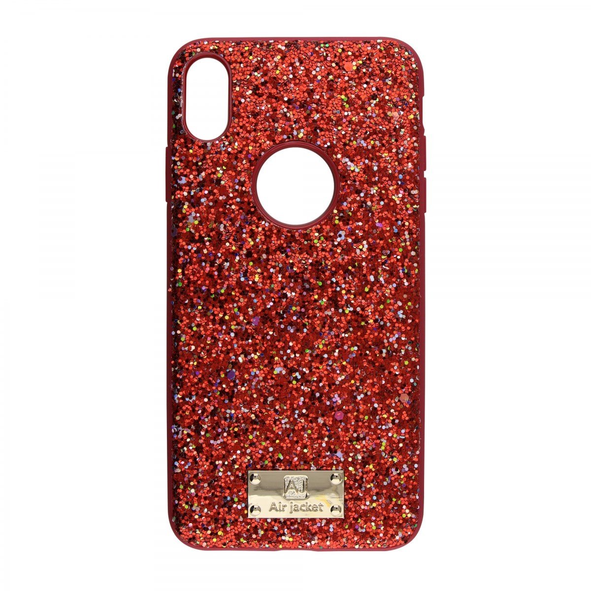 Air Jacket Apple iPhone XS Max Uyumlu Simli Arka Koruma Kılıf VR-17819