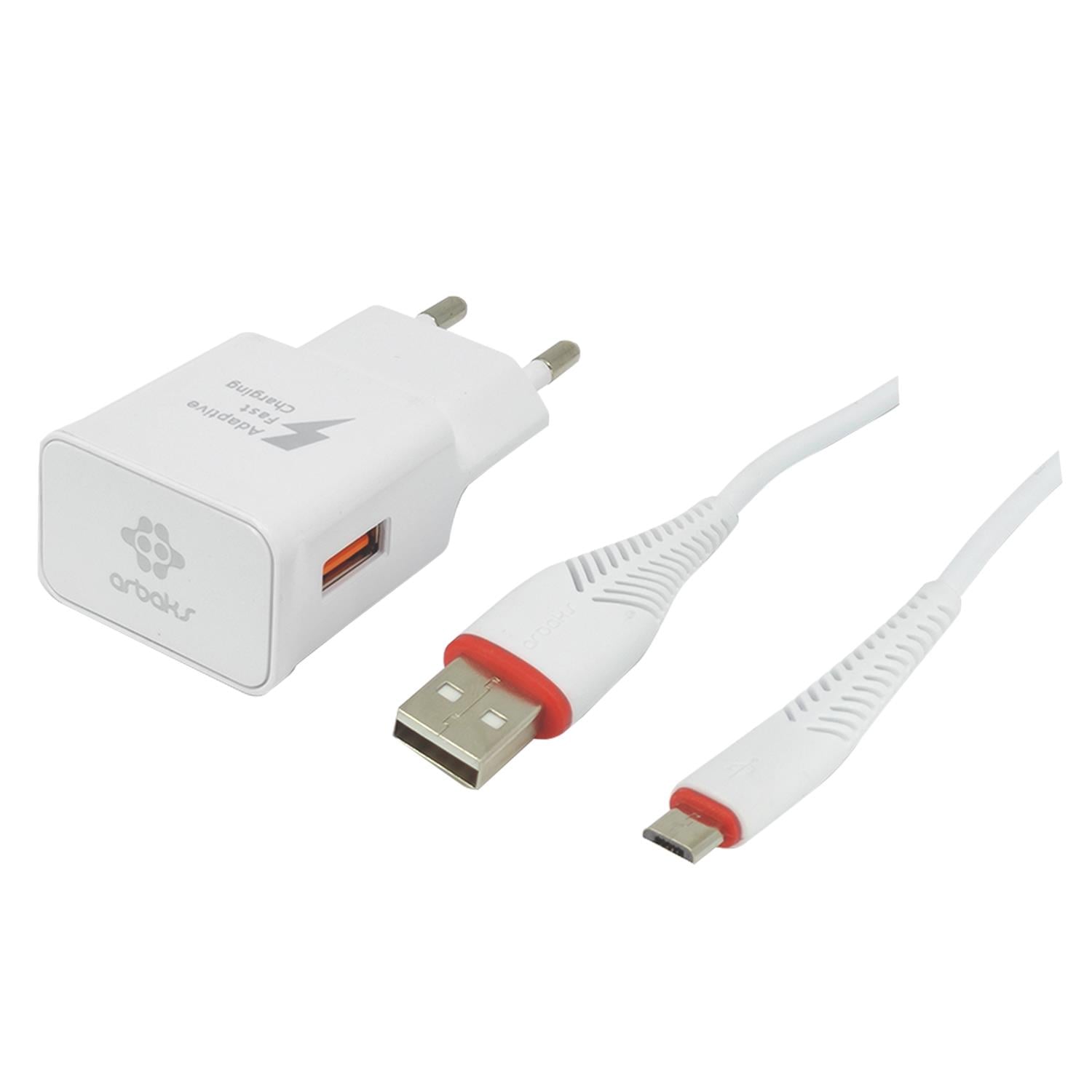 Arbaks ARB-013 10W 3000 mAh Micro Kablo + Şarj Aleti NT-87226