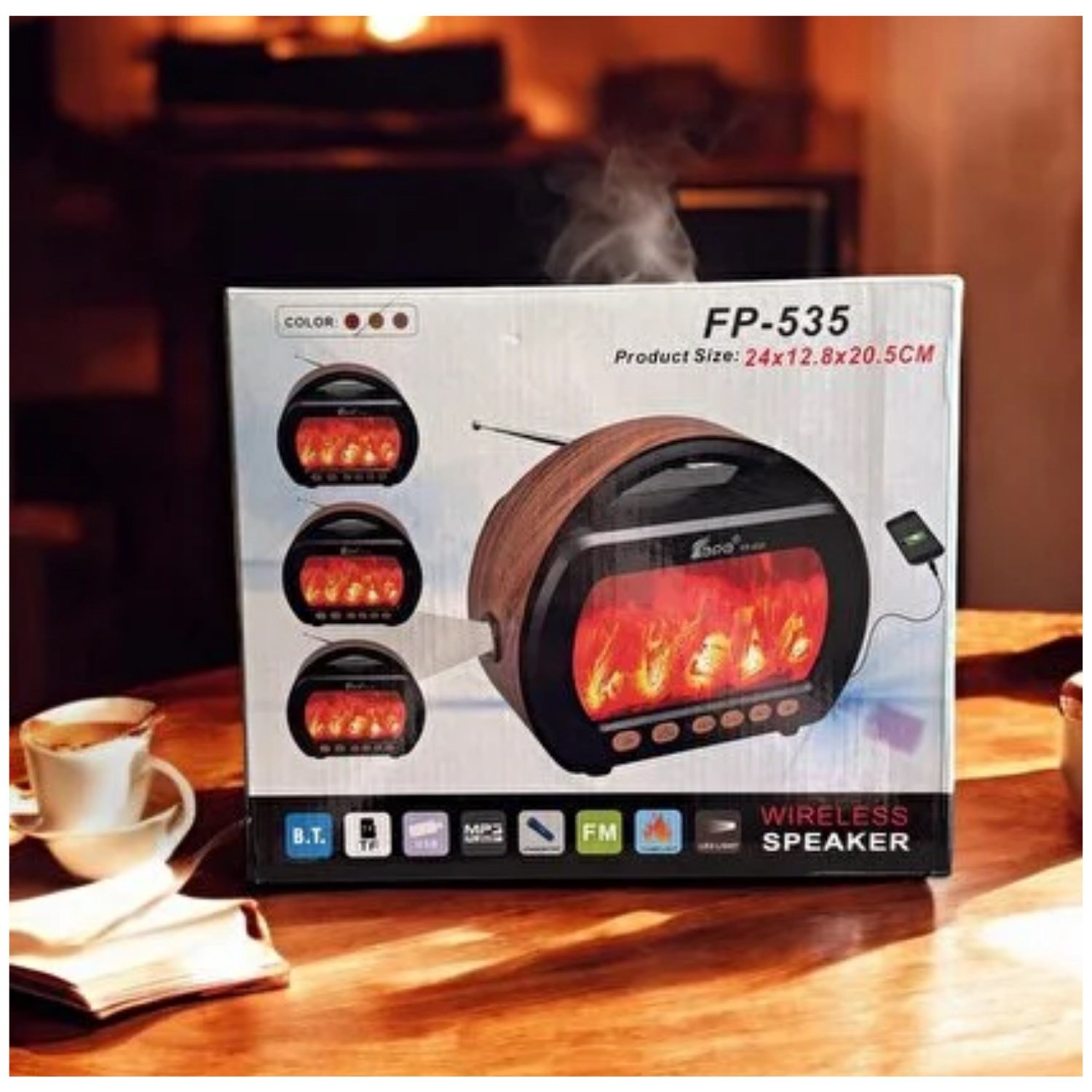 Epe FP-535 Şömine Nostalji Radyo Kablosuz Hoparlör - Speaker NT-115914