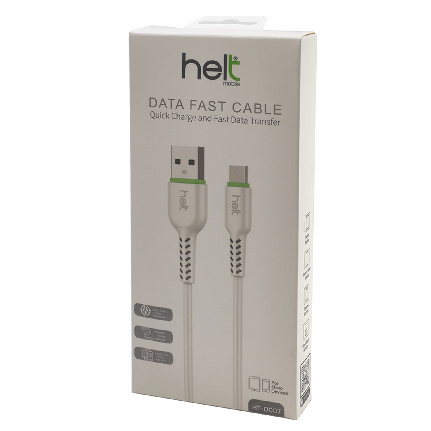 Helt HT-DC07 Plastik 120 Cm Micro Şarj ve Data Kablosu NT-31285