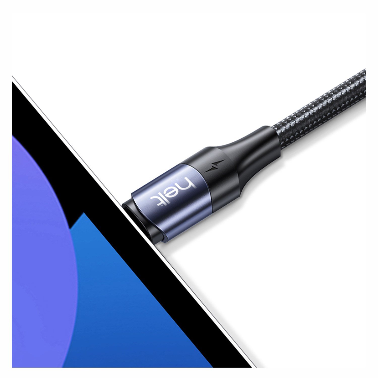 Helt HT-DC15 100W PD İp Örgü 120 Cm Type-C To Type-C Şarj ve Data Kablosu NT-31293