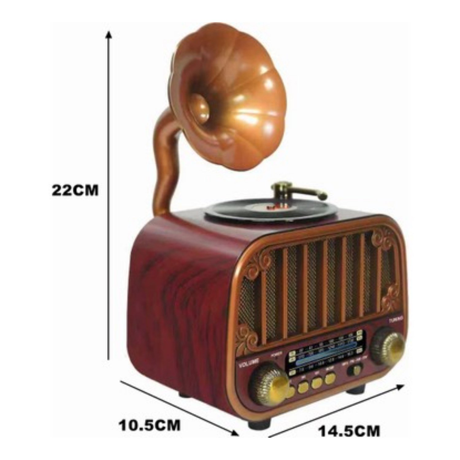 MEİER MD-1318BT Nostalji Radyo Kablosuz Hoparlör - Speaker NT-118010