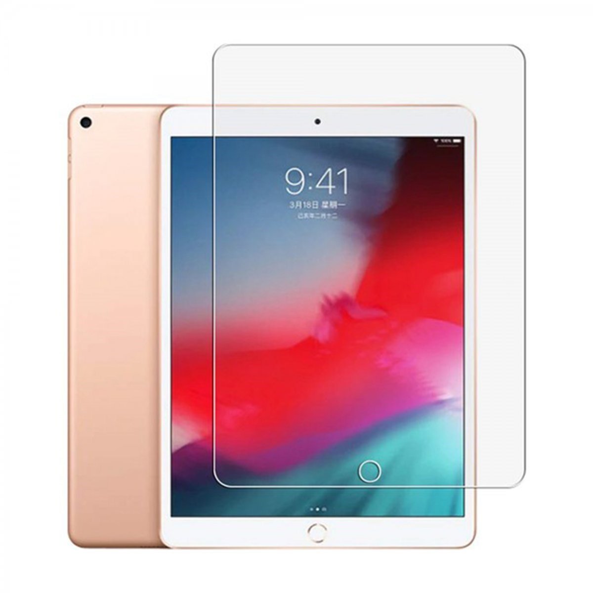 Nettech Apple iPad 7. Nesil 10.2 Inch Uyumlu Ön Koruma Cam Ekran Koruyucu VR-20506