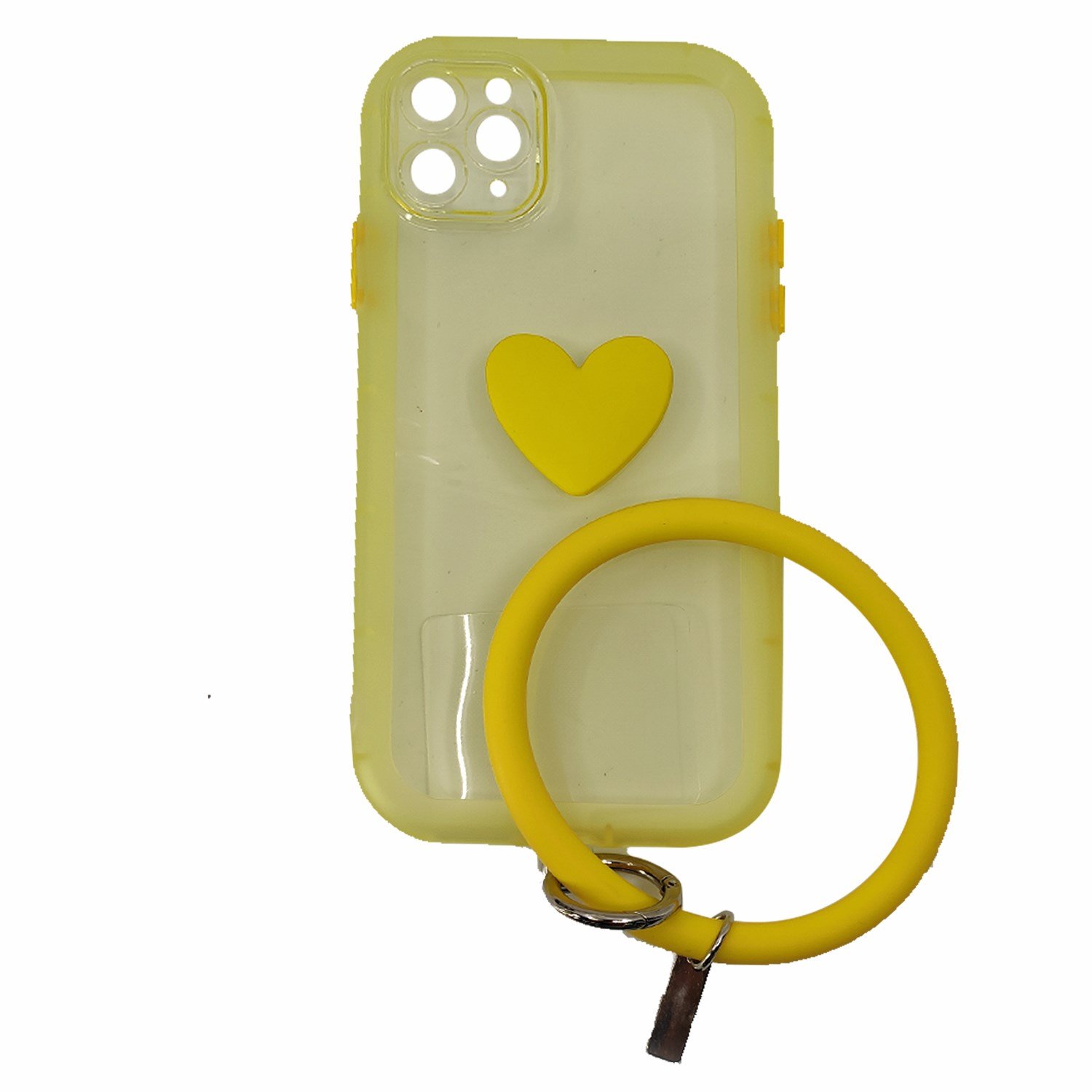 Nettech Apple iPhone 11 Pro Max Uyumlu Halka Bilekli Şeffaf Seri Arka Koruma Kılıf NT-97195