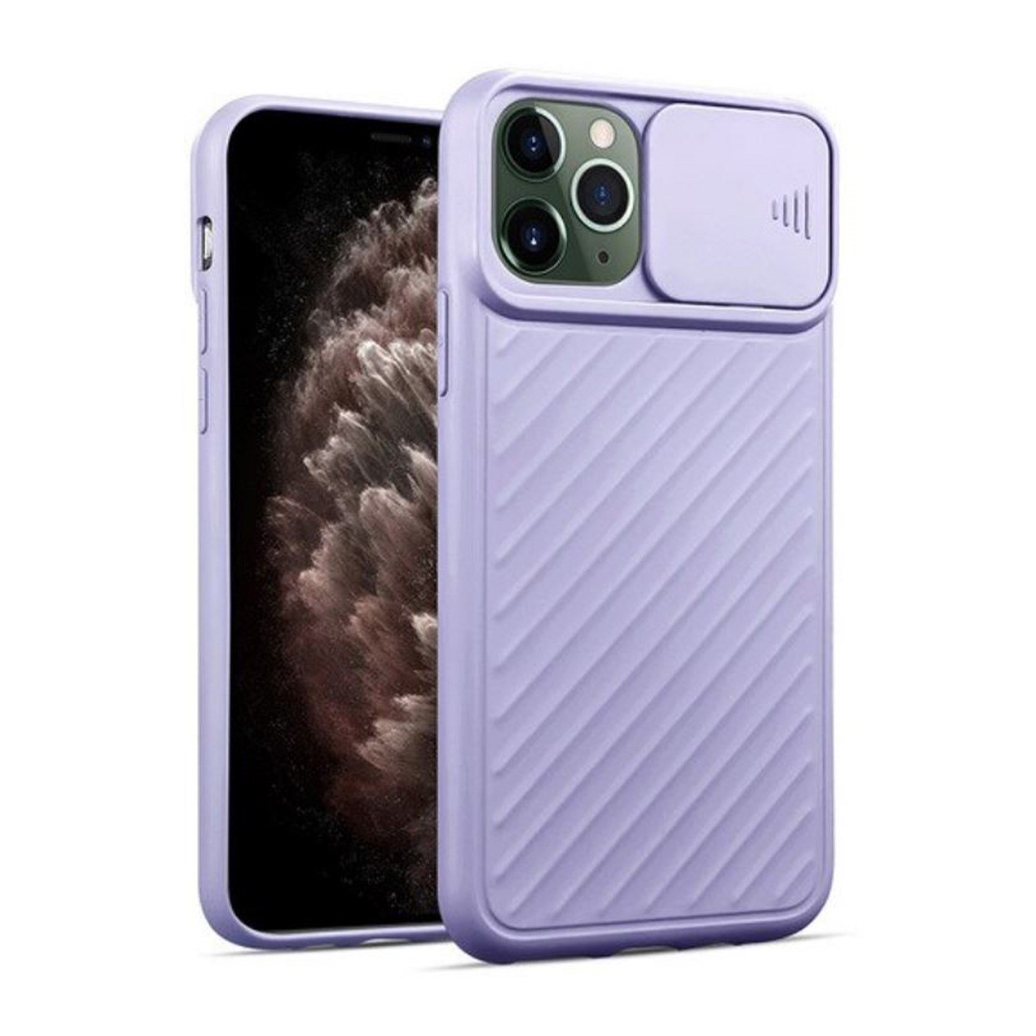 Nettech Apple iPhone 11 Pro Max Uyumlu Kızaklı Kamera Korumalı Arka Koruma Kılıf NT-82139
