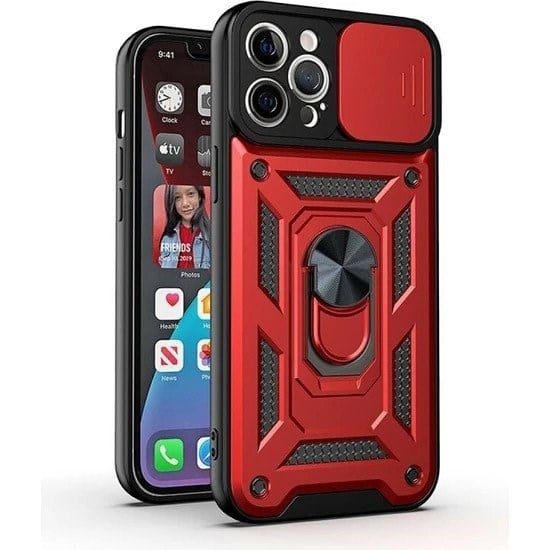Nettech Apple iPhone 11 Pro Max Uyumlu Kızaklı Panzer Seri Arka Koruma Kılıf NT-86160