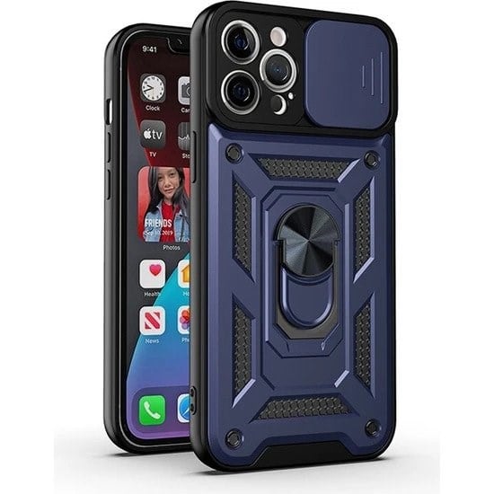 Nettech Apple iPhone 11 Pro Max Uyumlu Kızaklı Panzer Seri Arka Koruma Kılıf NT-86160