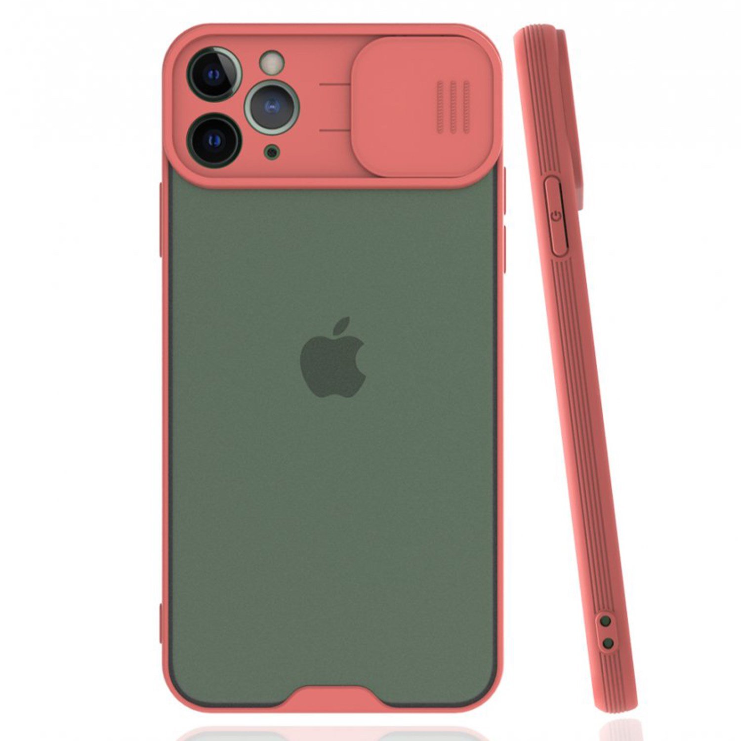 Nettech Apple iPhone 11 Pro Max Uyumlu Platin Kamera Kızaklı Arka Koruma Kılıf NT-84734