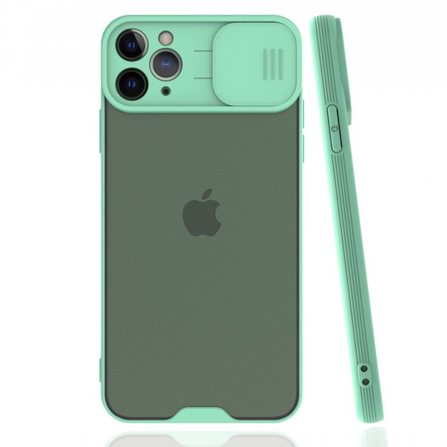 Nettech Apple iPhone 11 Pro Max Uyumlu Platin Kamera Kızaklı Arka Koruma Kılıf NT-84734
