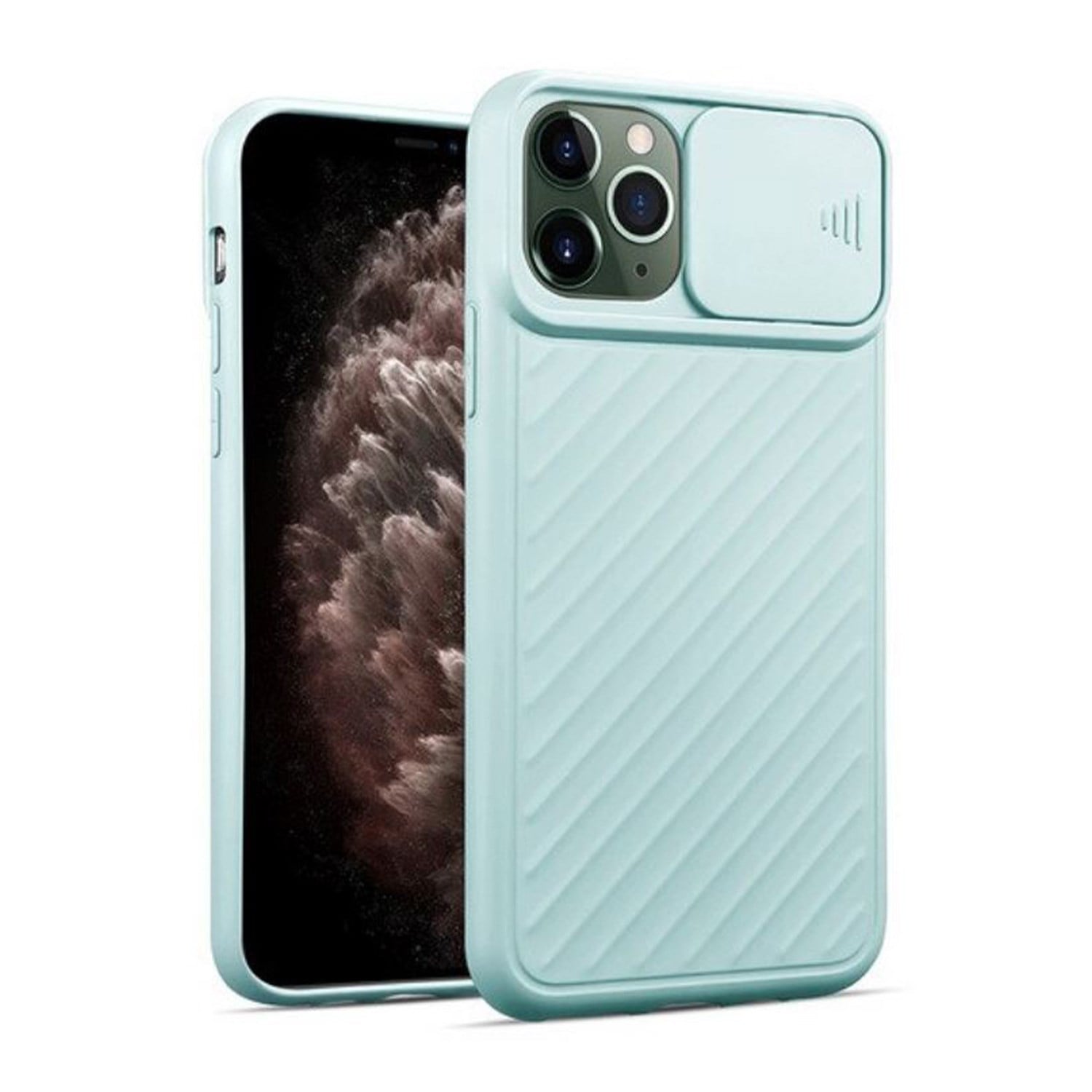 Nettech Apple iPhone 11 Pro Max Uyumlu Kızaklı Kamera Korumalı Arka Koruma Kılıf NT-82139