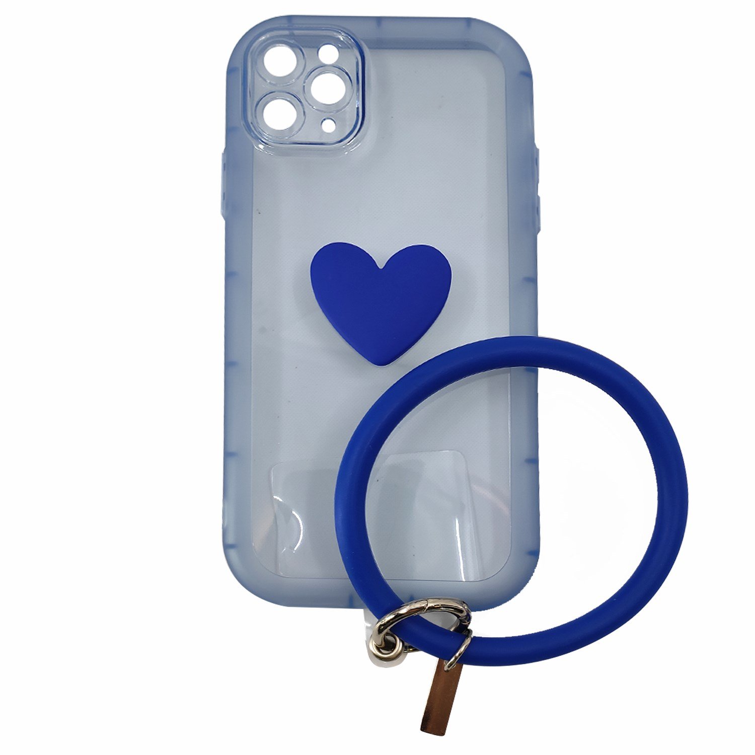 Nettech Apple iPhone 11 Pro Max Uyumlu Halka Bilekli Şeffaf Seri Arka Koruma Kılıf NT-97195