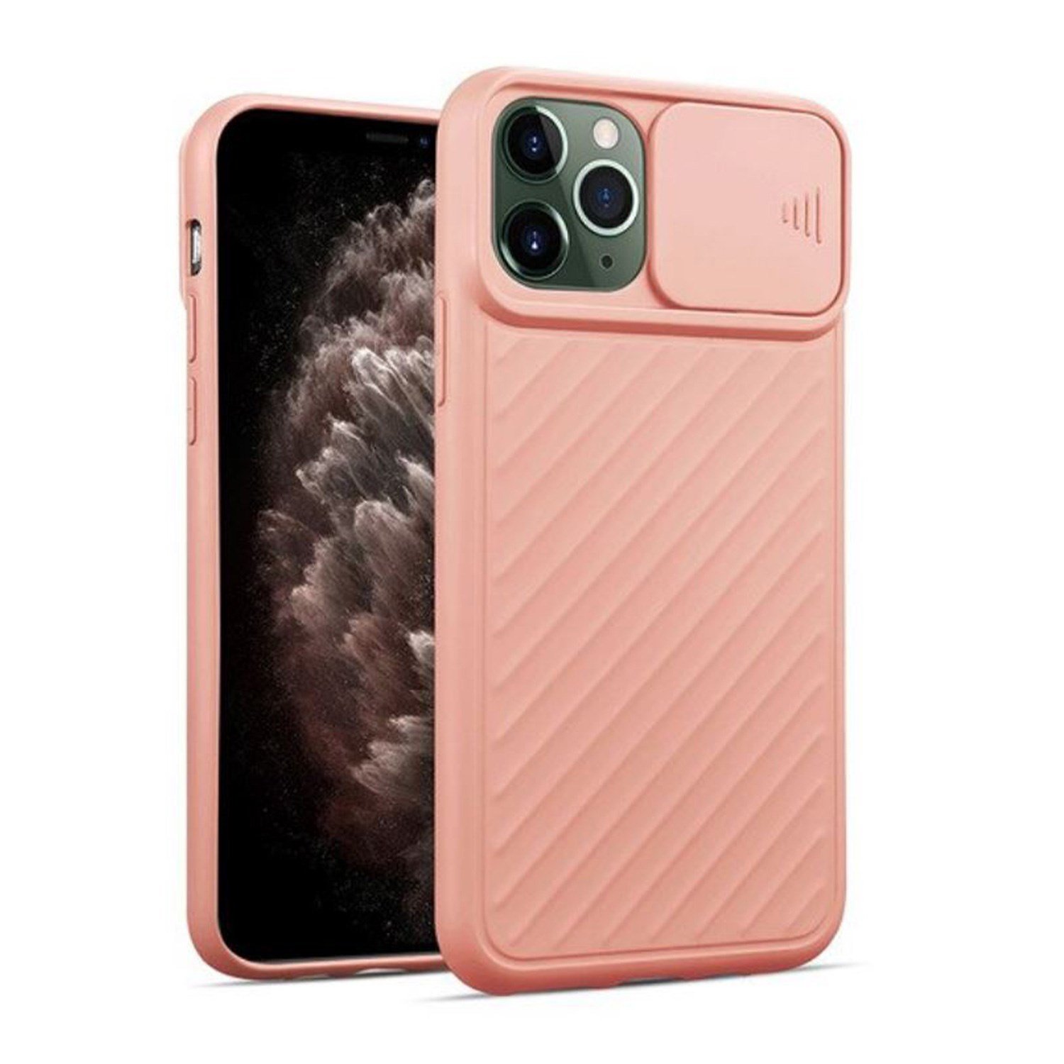 Nettech Apple iPhone 11 Pro Max Uyumlu Kızaklı Kamera Korumalı Arka Koruma Kılıf NT-82139