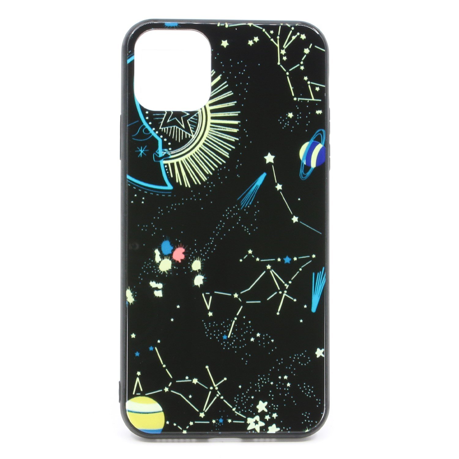Nettech Apple iPhone 11 Pro Max Uyumlu Desenli Fosfor Seri Arka Koruma Kılıf VR-20202