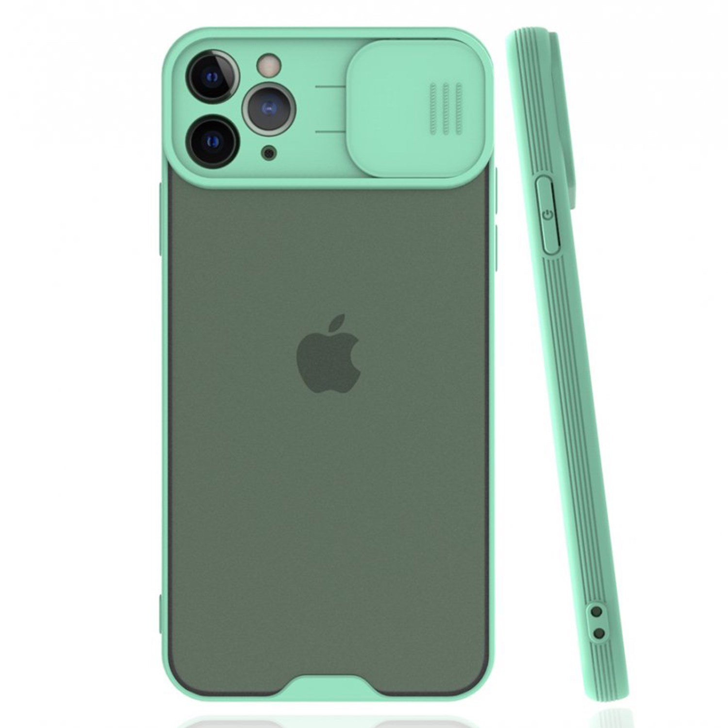 Nettech Apple iPhone 11 Pro Max Uyumlu Platin Kamera Kızaklı Arka Koruma Kılıf NT-84734