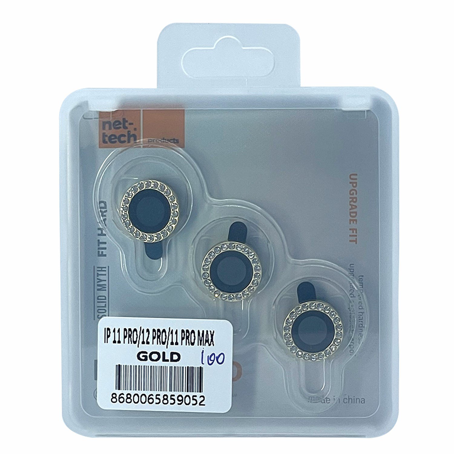 Nettech Apple iPhone 11 Pro Max Uyumlu Diamond Taşlı Model Kamera Cam Koruyucu NT-94616
