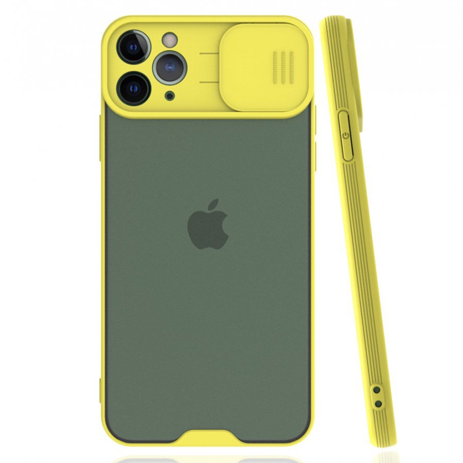 Nettech Apple iPhone 11 Pro Max Uyumlu Platin Kamera Kızaklı Arka Koruma Kılıf NT-84734