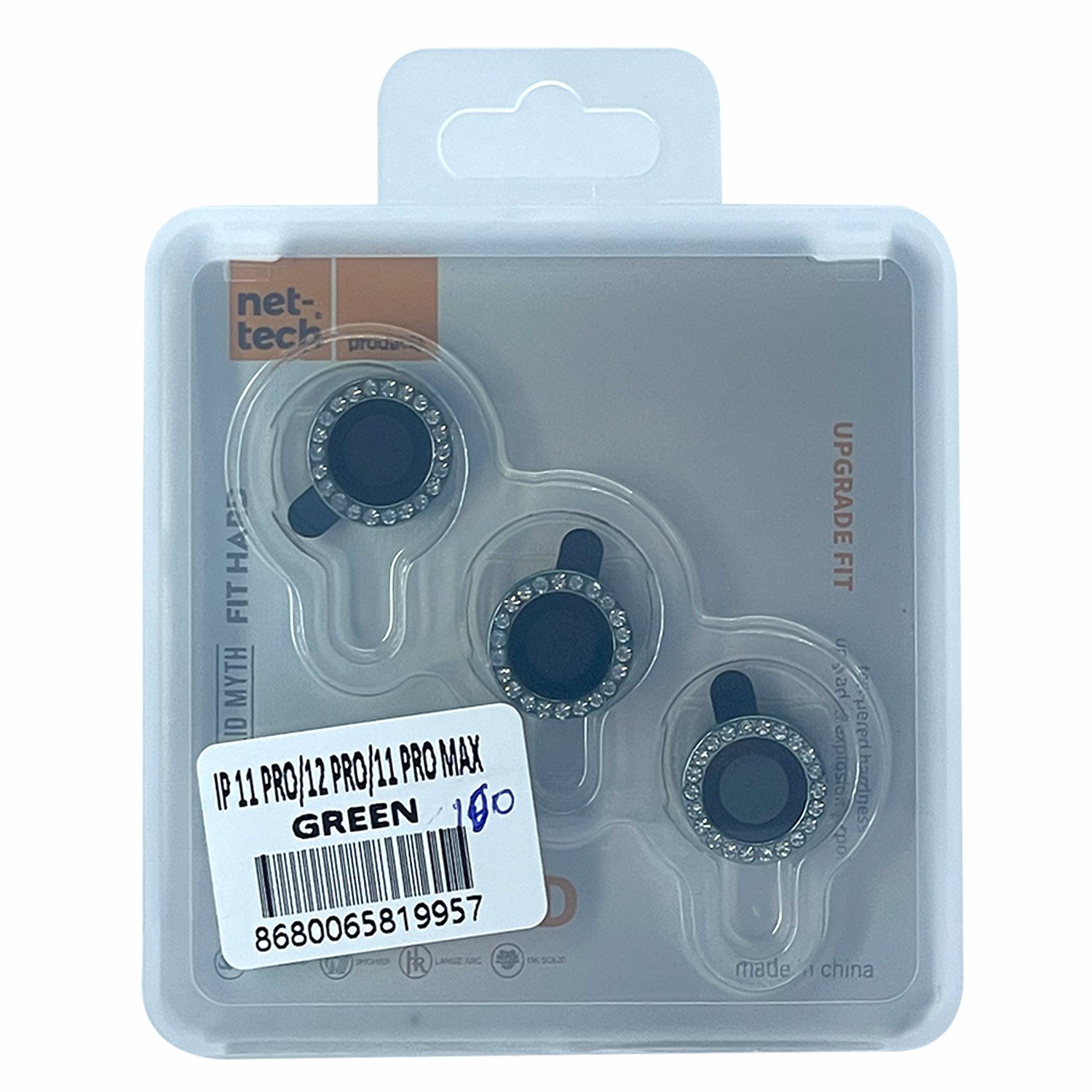 Nettech Apple iPhone 11 Pro Uyumlu Diamond Taşlı Model Kamera Cam Koruyucu NT-98914