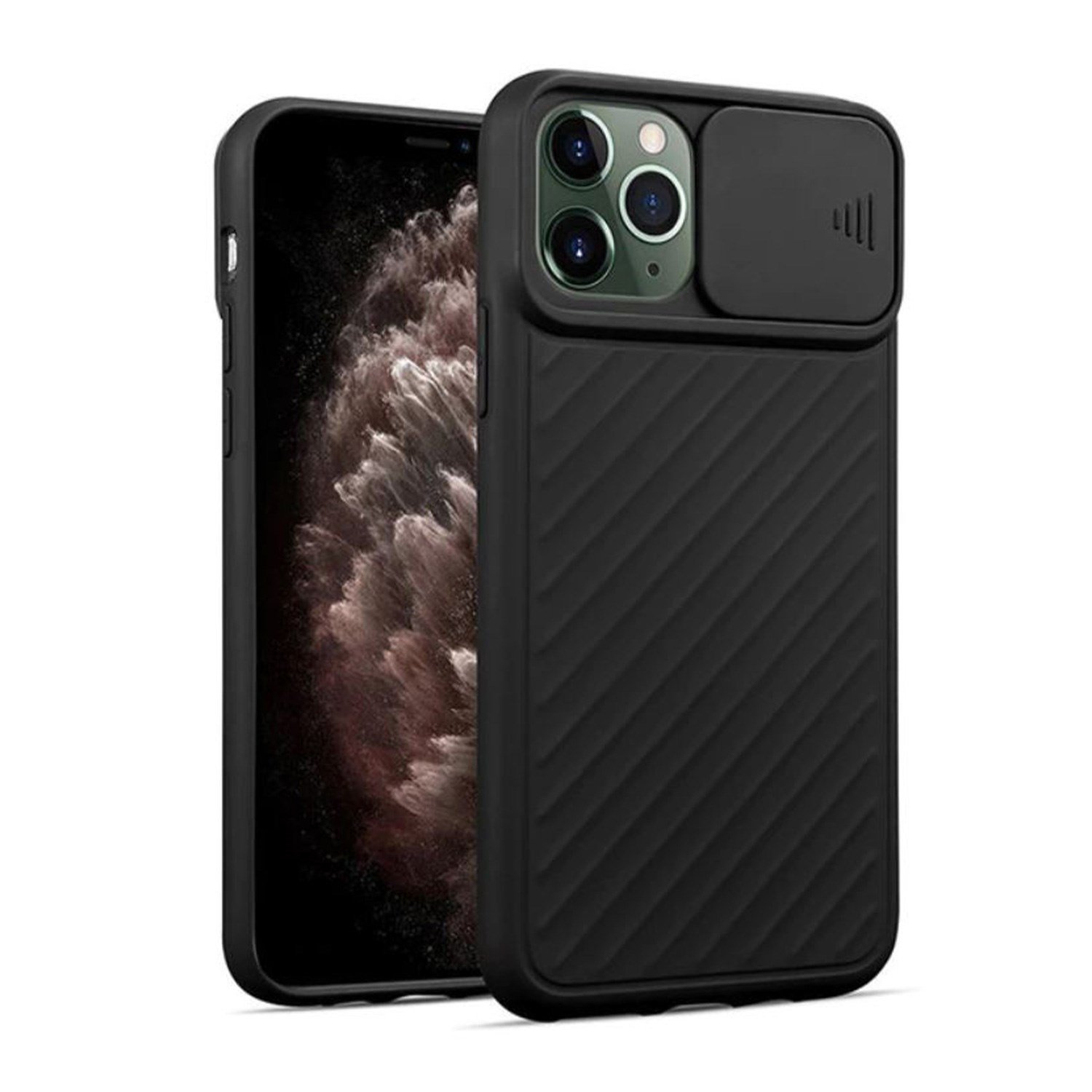 Nettech Apple iPhone 11 Pro Uyumlu Kızaklı Kamera Korumalı Arka Koruma Kılıf NT-82146