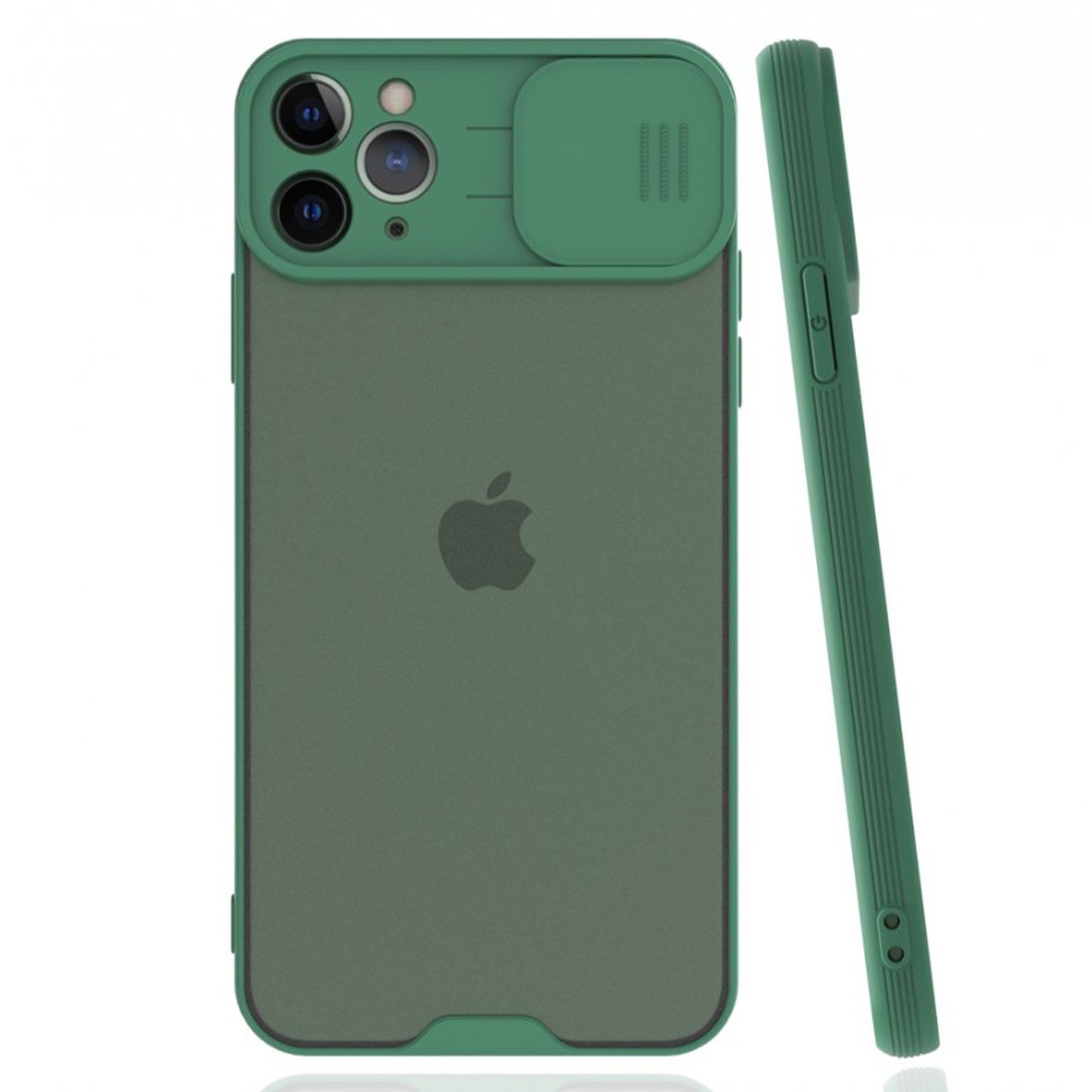 Nettech Apple iPhone 11 Pro Uyumlu Platin Kamera Kızaklı Arka Koruma Kılıf NT-84728
