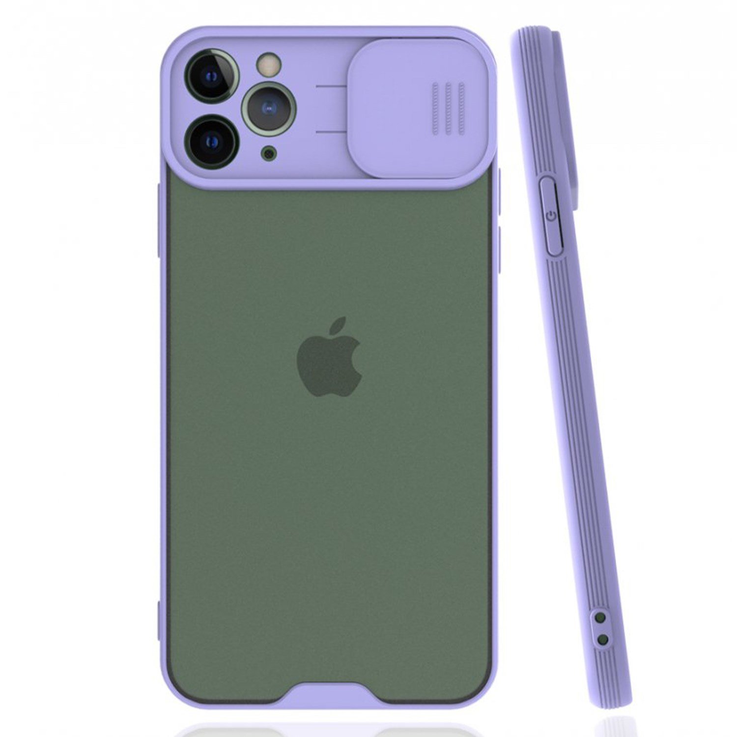 Nettech Apple iPhone 11 Pro Uyumlu Platin Kamera Kızaklı Arka Koruma Kılıf NT-84728