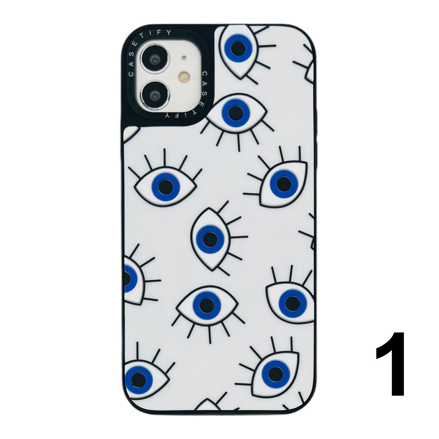 Nettech Apple iPhone 11 Uyumlu Casetify Kabartmalı Arka Koruma Kılıf NT-105236