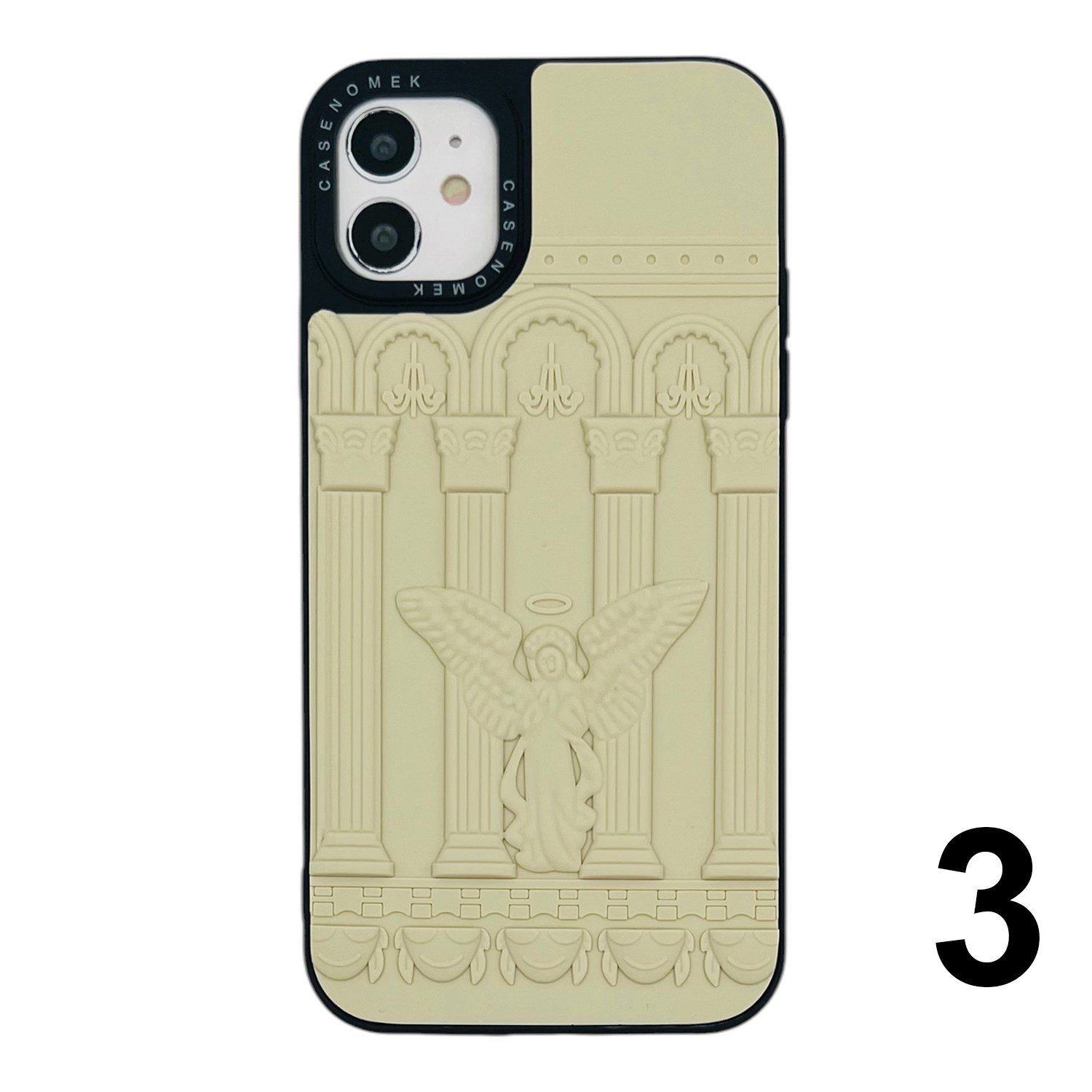 Nettech Apple iPhone 11 Uyumlu Casetify Kabartmalı Arka Koruma Kılıf NT-105236