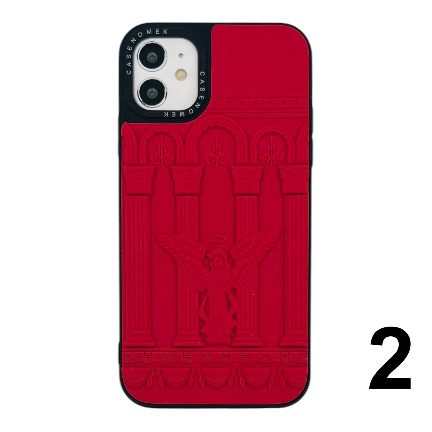 Nettech Apple iPhone 11 Uyumlu Casetify Kabartmalı Arka Koruma Kılıf NT-105236