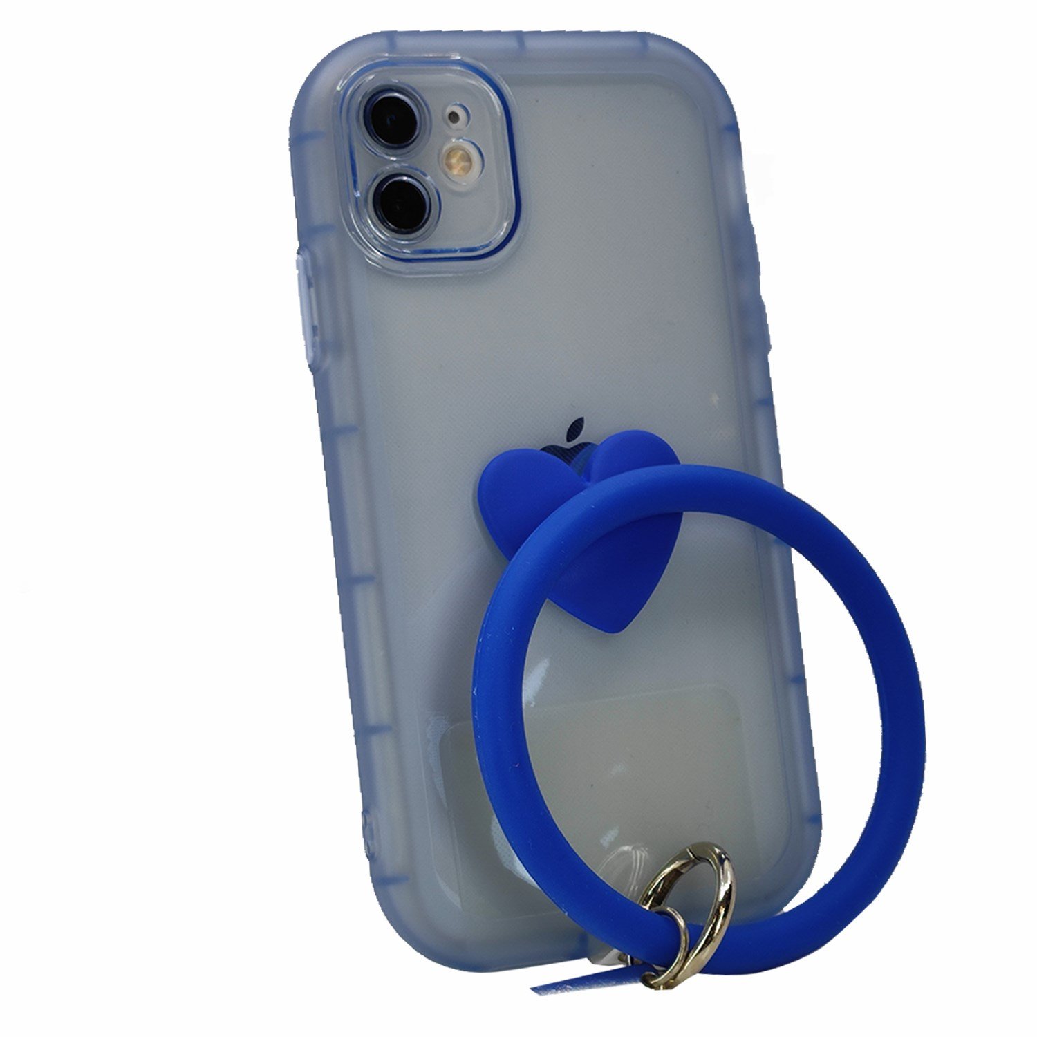 Nettech Apple iPhone 11 Uyumlu Halka Bilekli Şeffaf Seri Arka Koruma Kılıf NT-97189