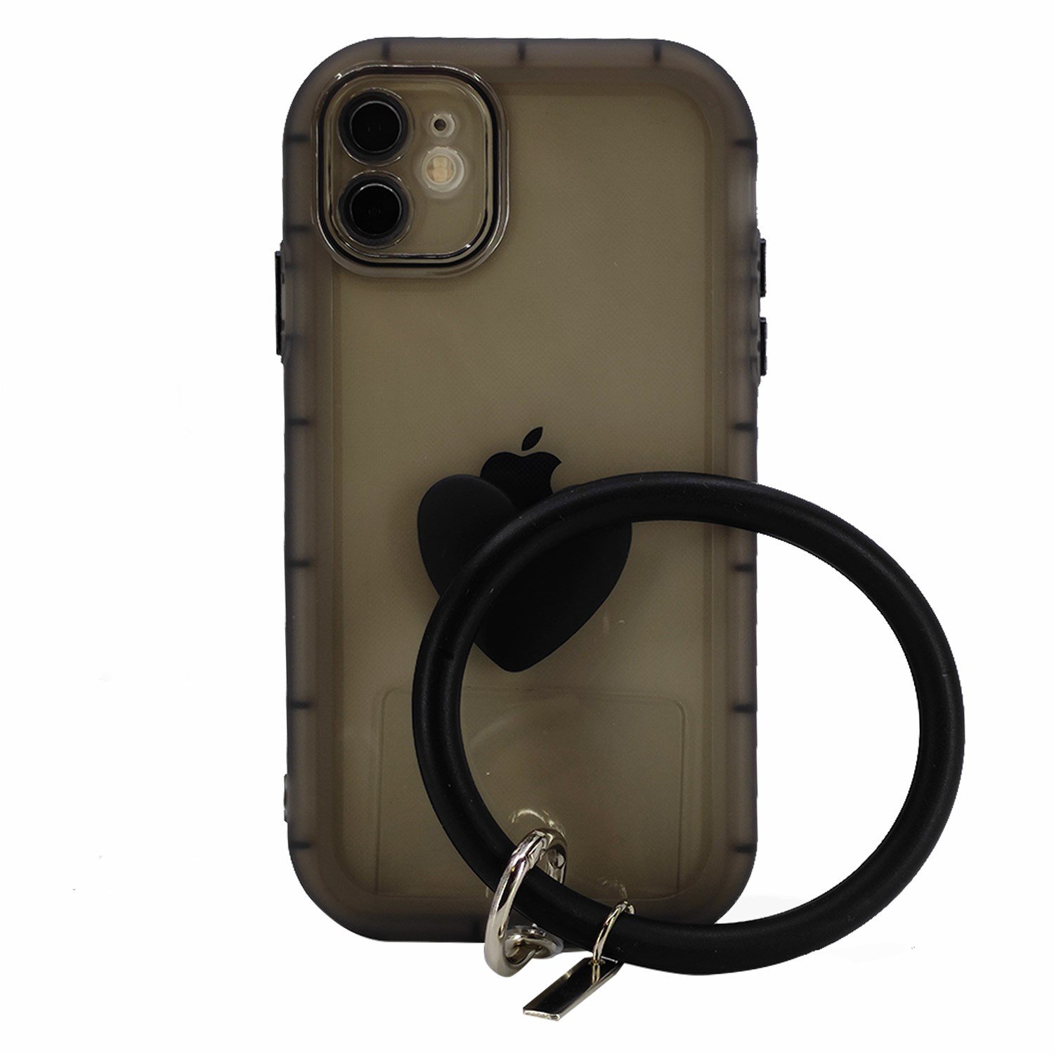 Nettech Apple iPhone 11 Uyumlu Halka Bilekli Şeffaf Seri Arka Koruma Kılıf NT-97189