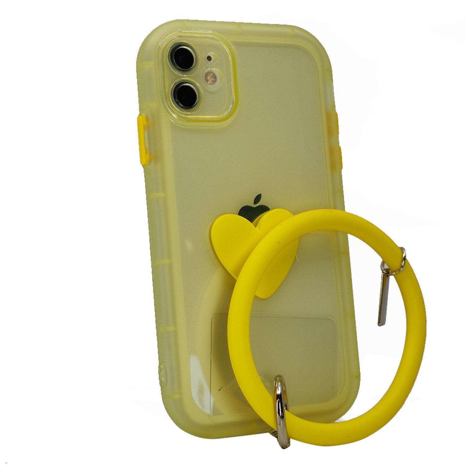 Nettech Apple iPhone 11 Uyumlu Halka Bilekli Şeffaf Seri Arka Koruma Kılıf NT-97189