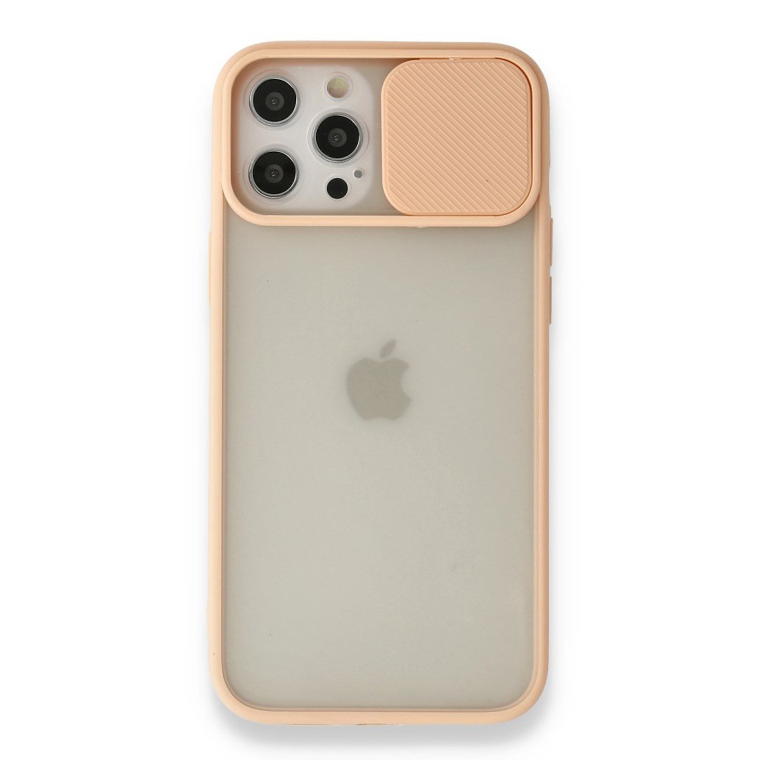 Nettech Apple iPhone 12 Pro Max Uyumlu Buzlu Kızaklı Kamera Korumalı Arka Koruma Kılıf NT-89750