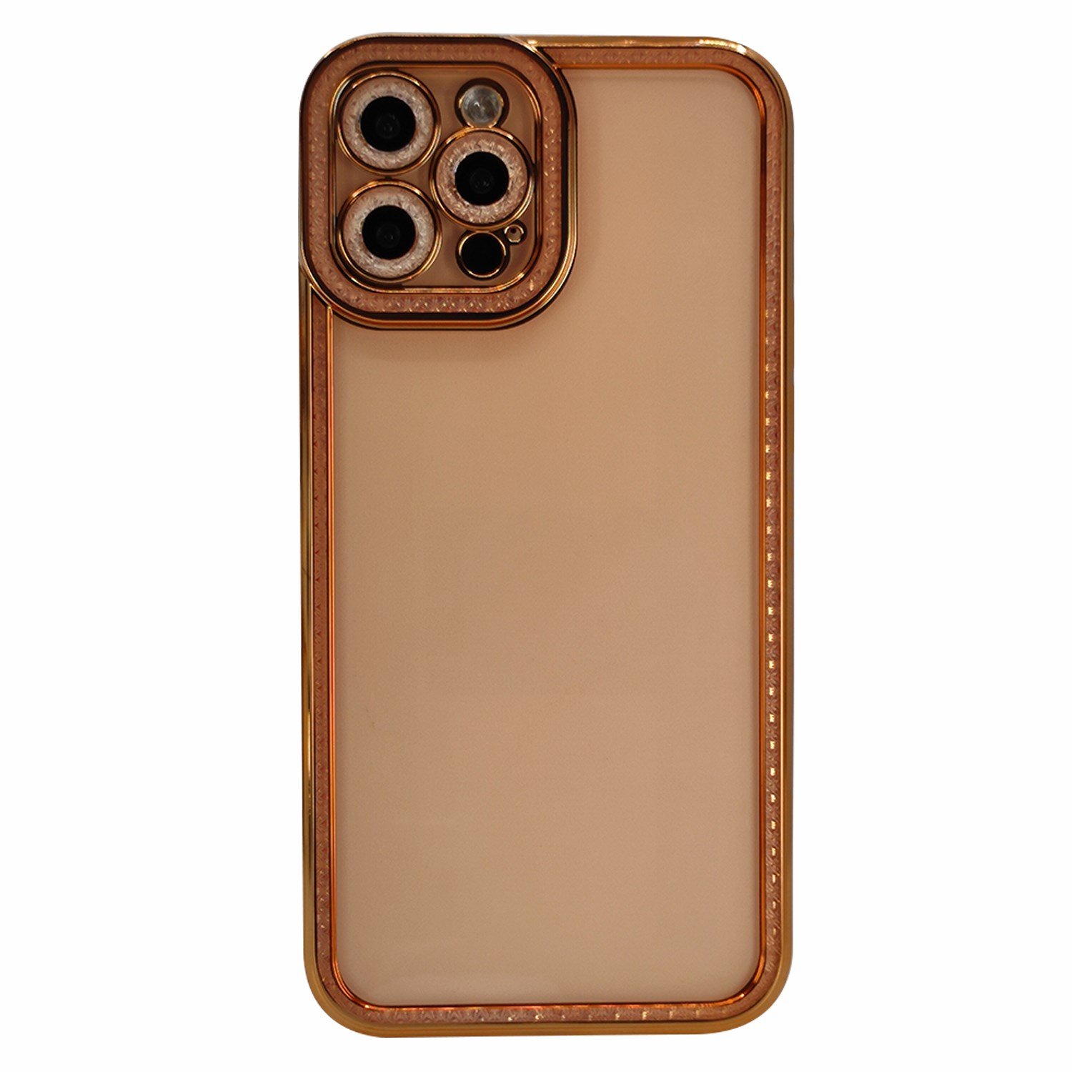 Nettech Apple iPhone 12 Pro Max Uyumlu Lüx Kristal Seri Arka Koruma Kılıf NT-97105