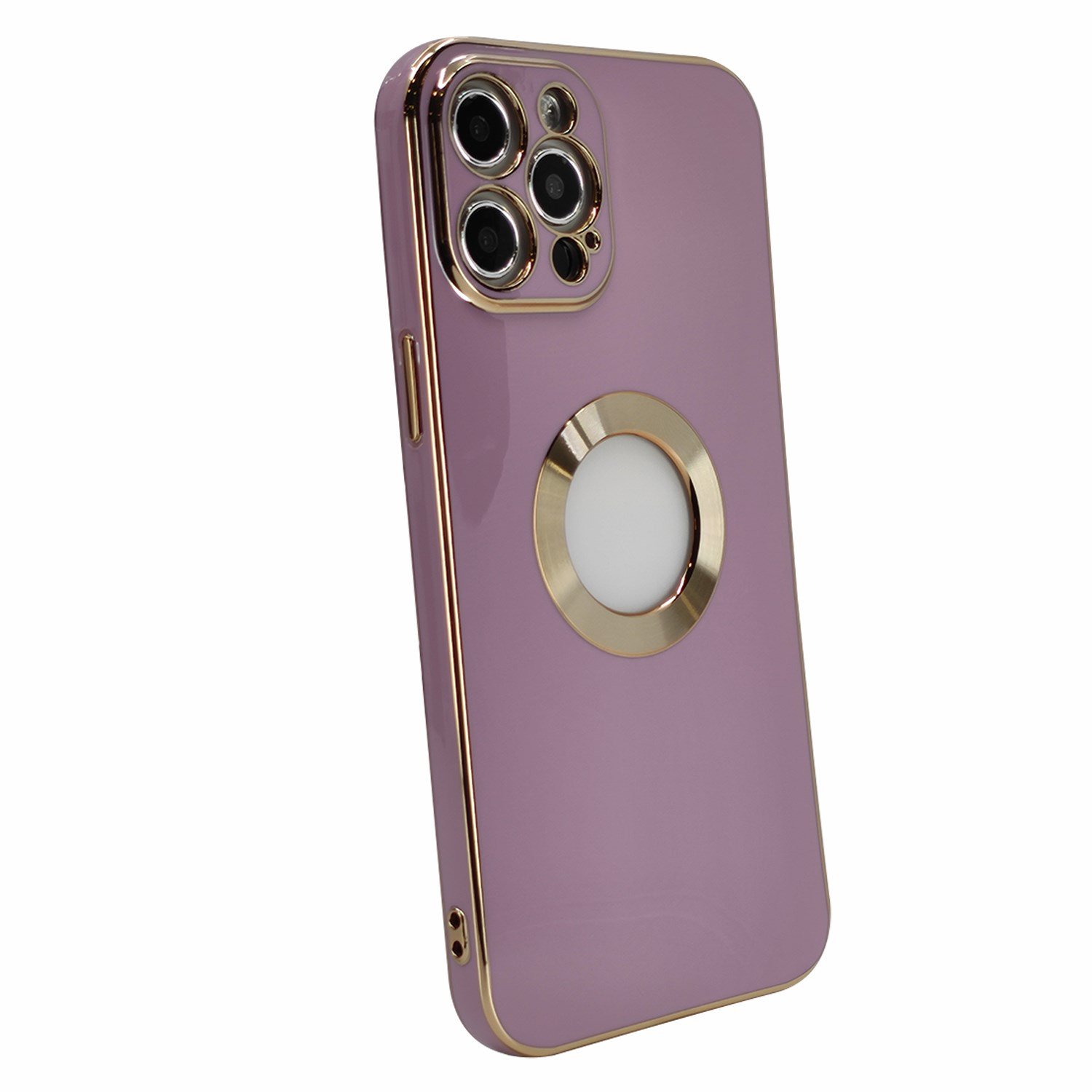 Nettech Apple iPhone 12 Pro Max Uyumlu Halkalı Logo Seri Arka Koruma Kılıf NT-97151